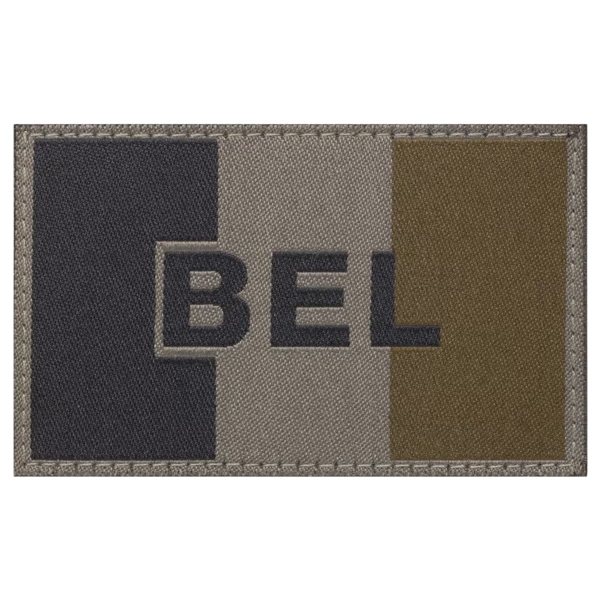 Clawgear - Aufnäher Flagge Belgien 76 x 50 mm - verblasst