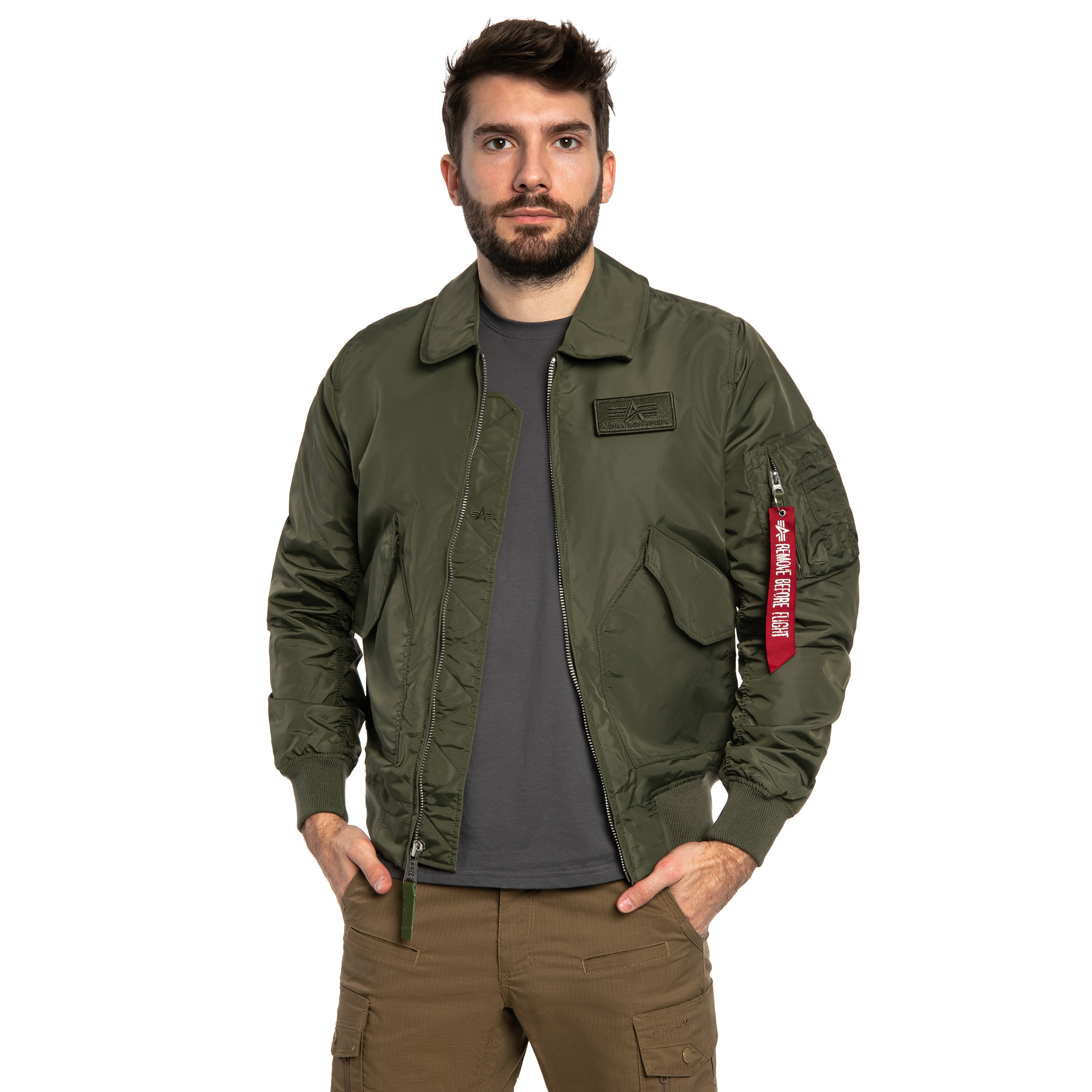 Alpha Industries - CWU 36P TT Light Jacke - Dark Olive