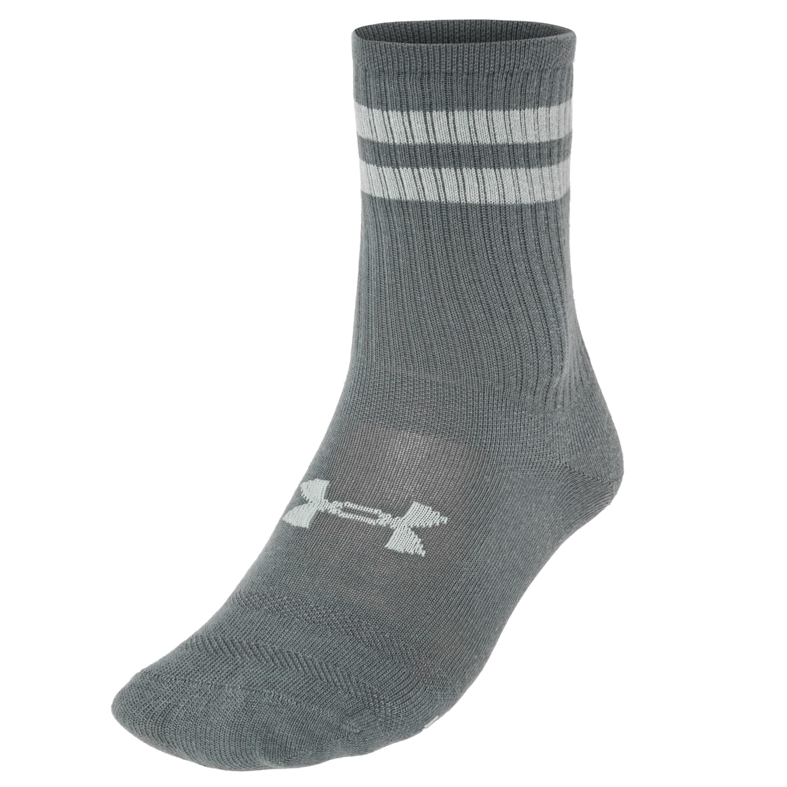 Under Armour - Essential Crew Titanium / Clay Green Socken - 6 Paar