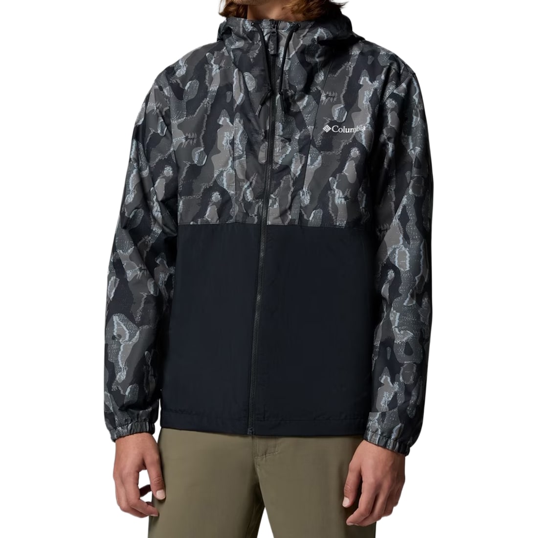 Columbia - Spire Valley Novelty Windbreaker Jacke - Black Treebark/Black