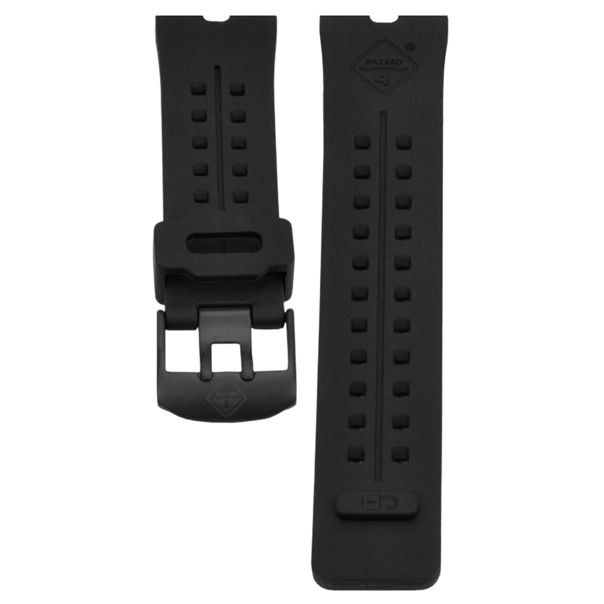 Hazard 4 - Nautical TPR Uhrenarmband - Black/PVD Buckle