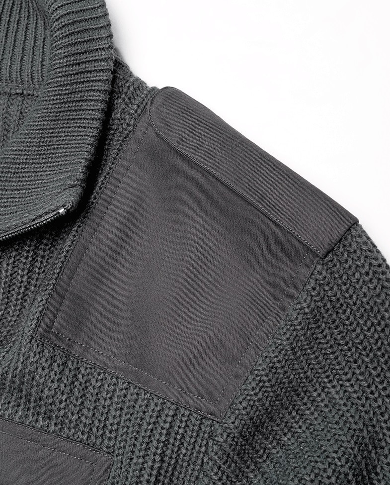 Brandit - BW Cardigan Pullover - Anthracite