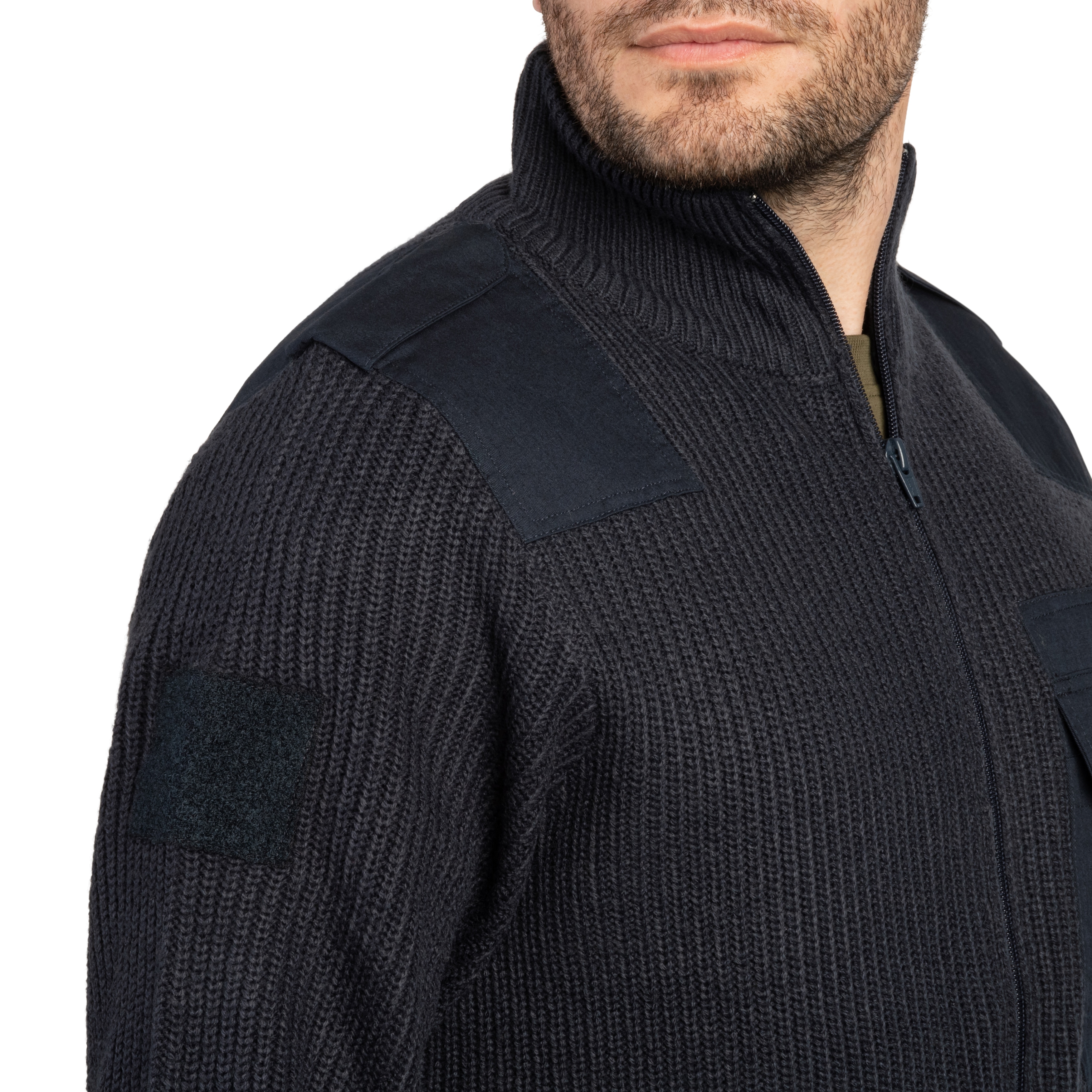 Brandit - BW Cardigan Pullover - Navy