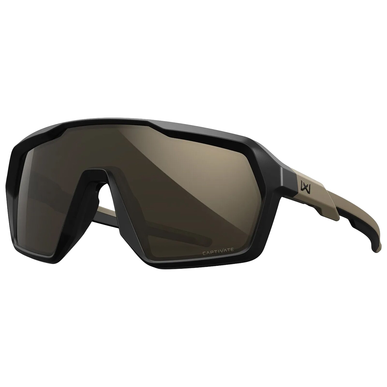 Wiley X - Citadel Taktische Brille - Captivate Tungsten/Matte Black Tan