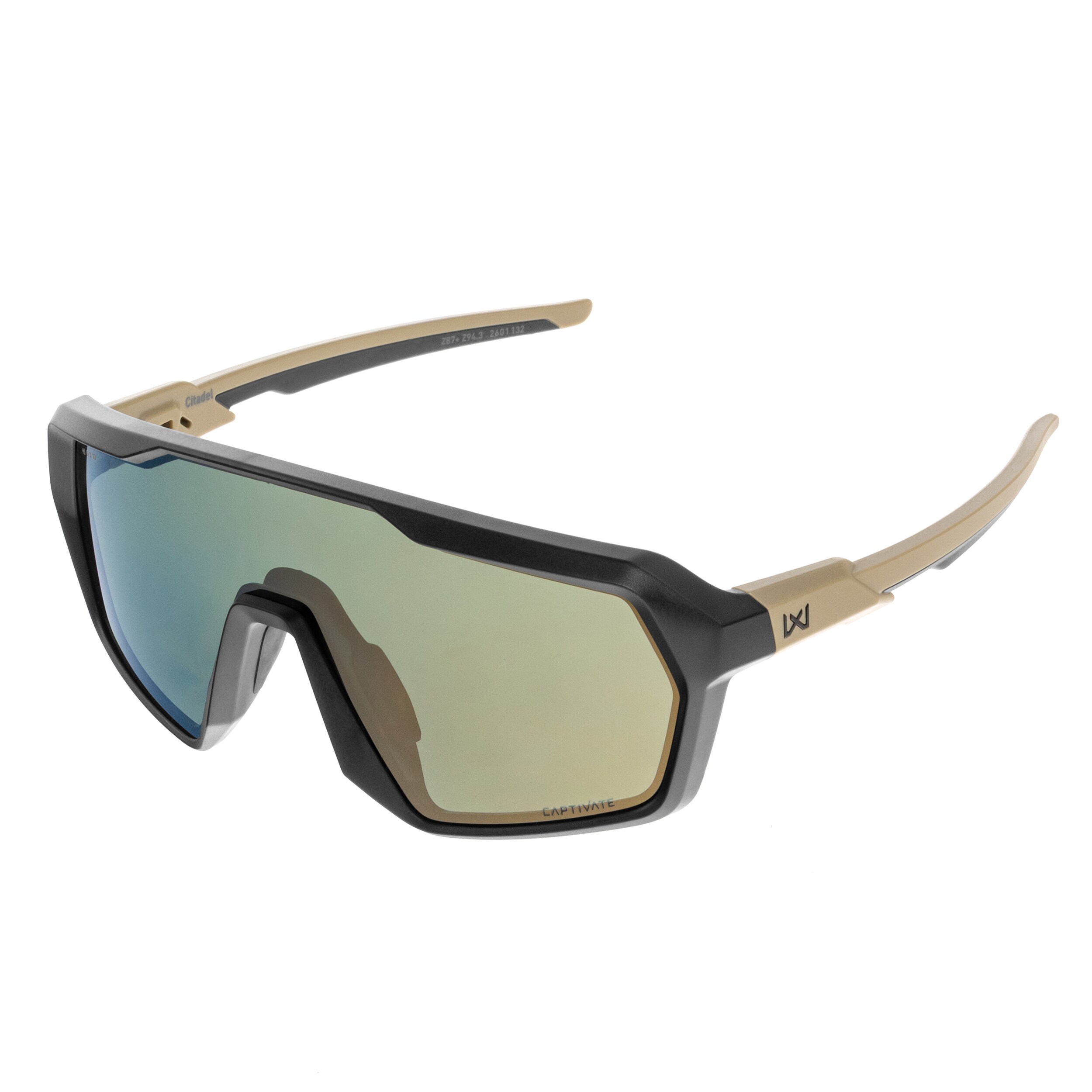 Wiley X - Citadel Taktische Brille - Captivate Tungsten/Matte Black Tan