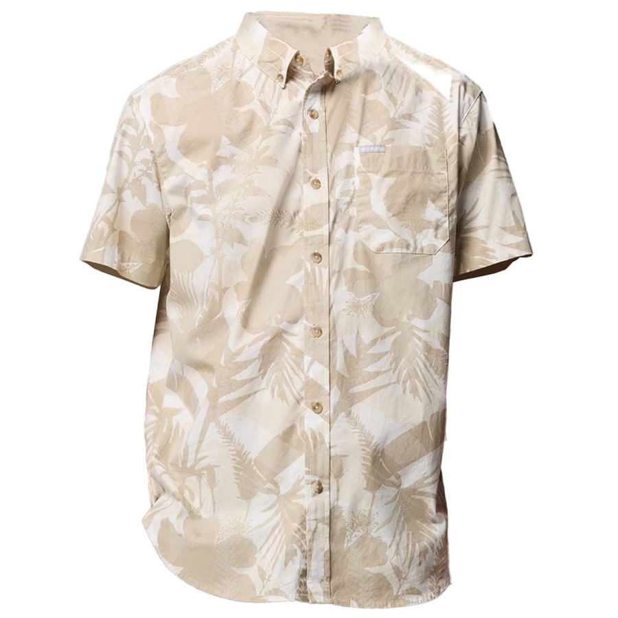 Columbia - Rapid Rivers Printed Short Sleeve - Kurzarmhemd - Sea Salt/Botaniflage