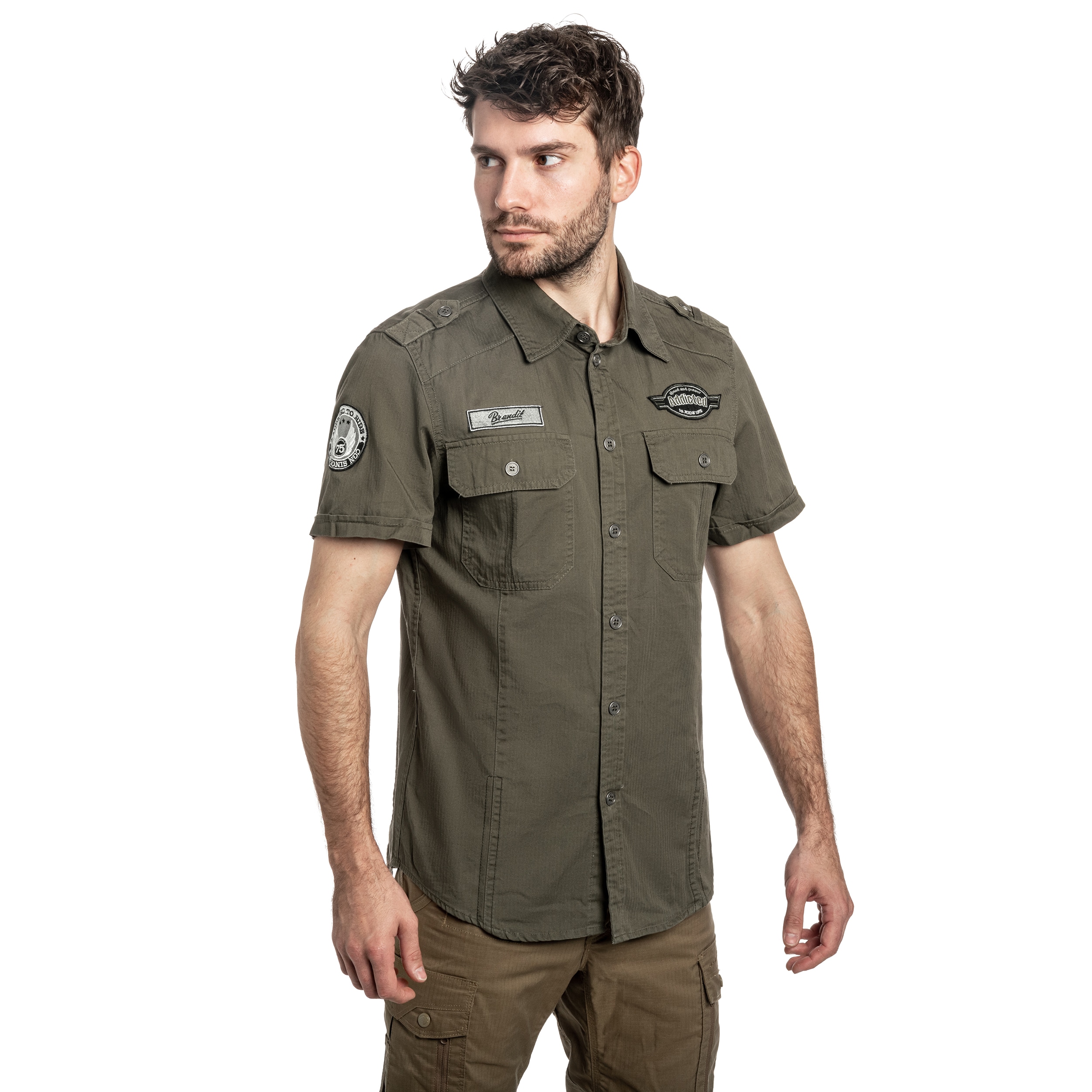 Brandit - Luis Vintage Short Sleeve T-Shirt - Olive