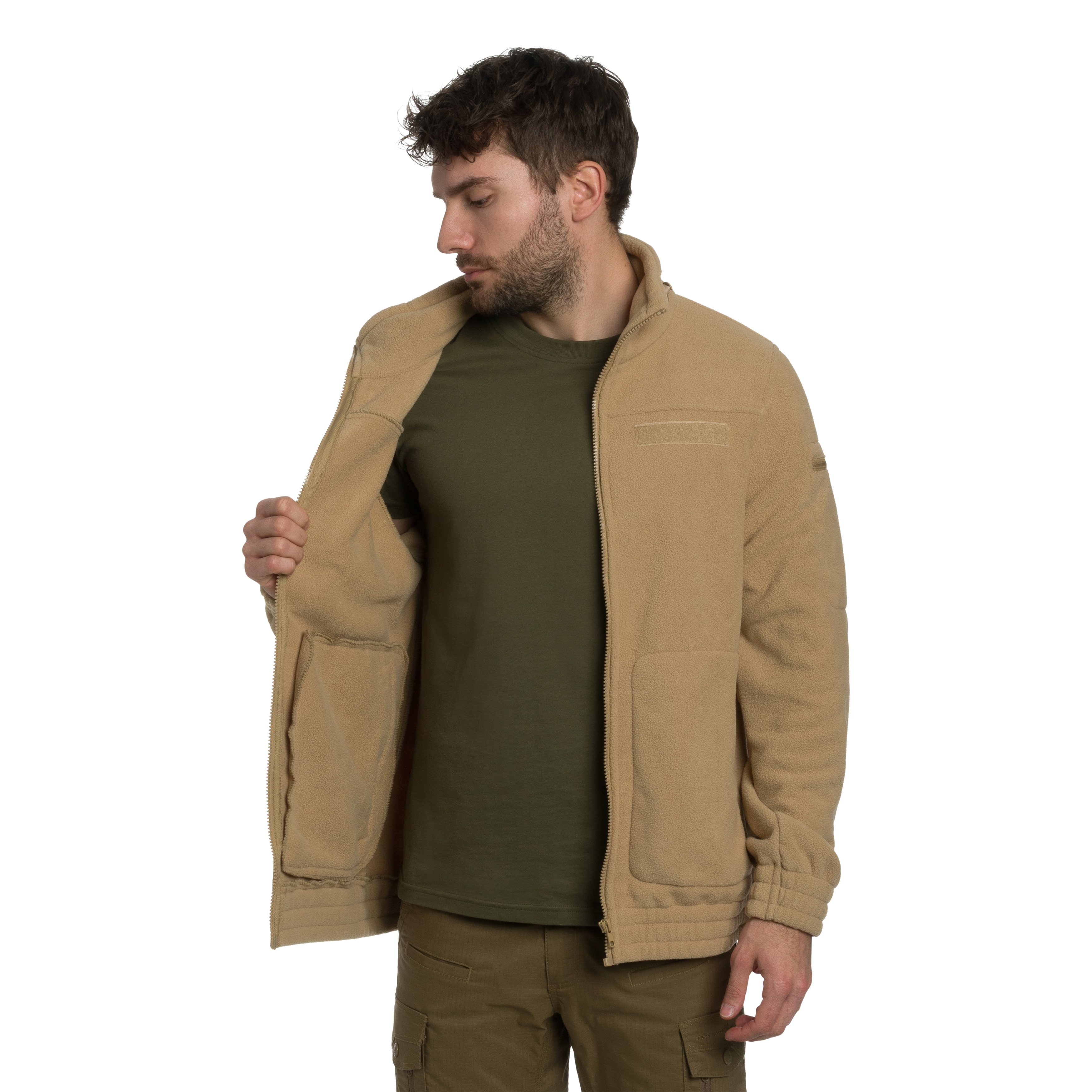 Brandit - Fleecejacket Combat - Fleecejacke - Coyote