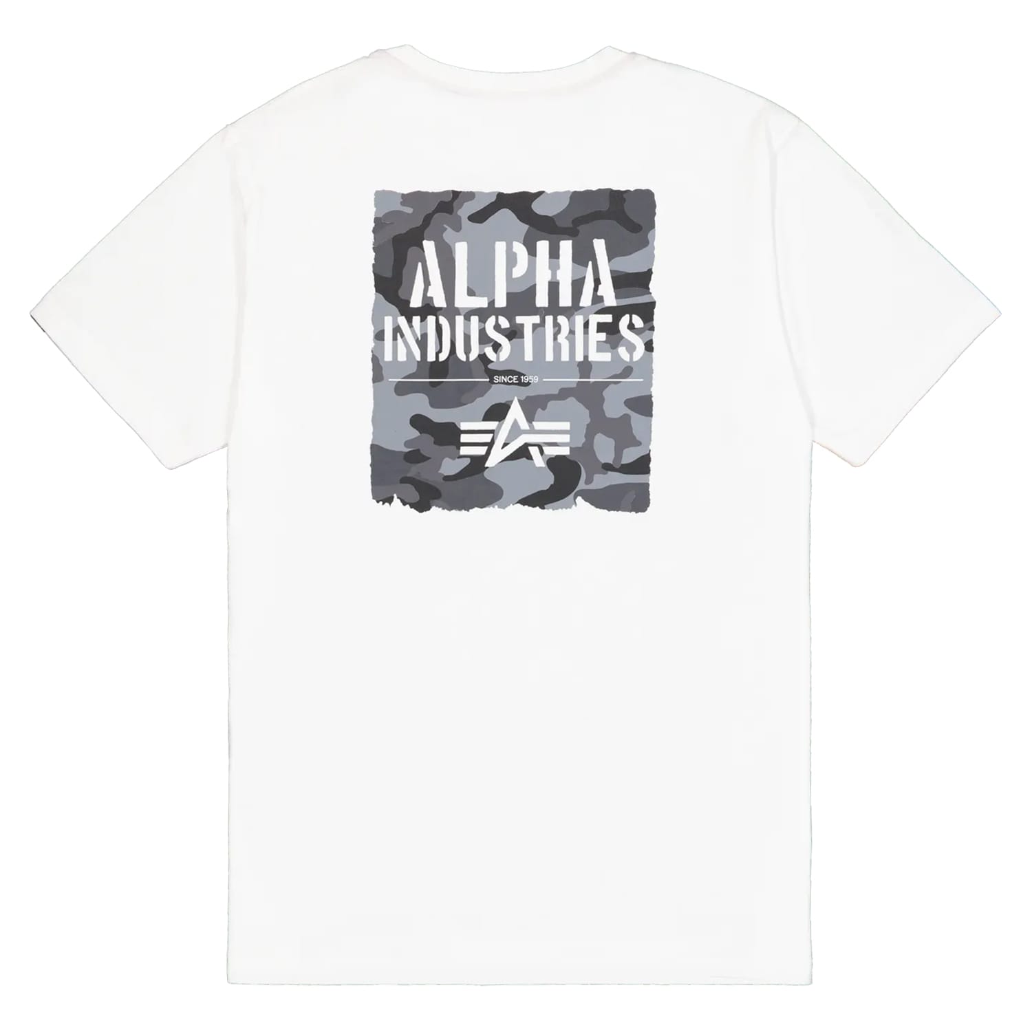 Alpha Industries - Camo Print T-Shirt - White