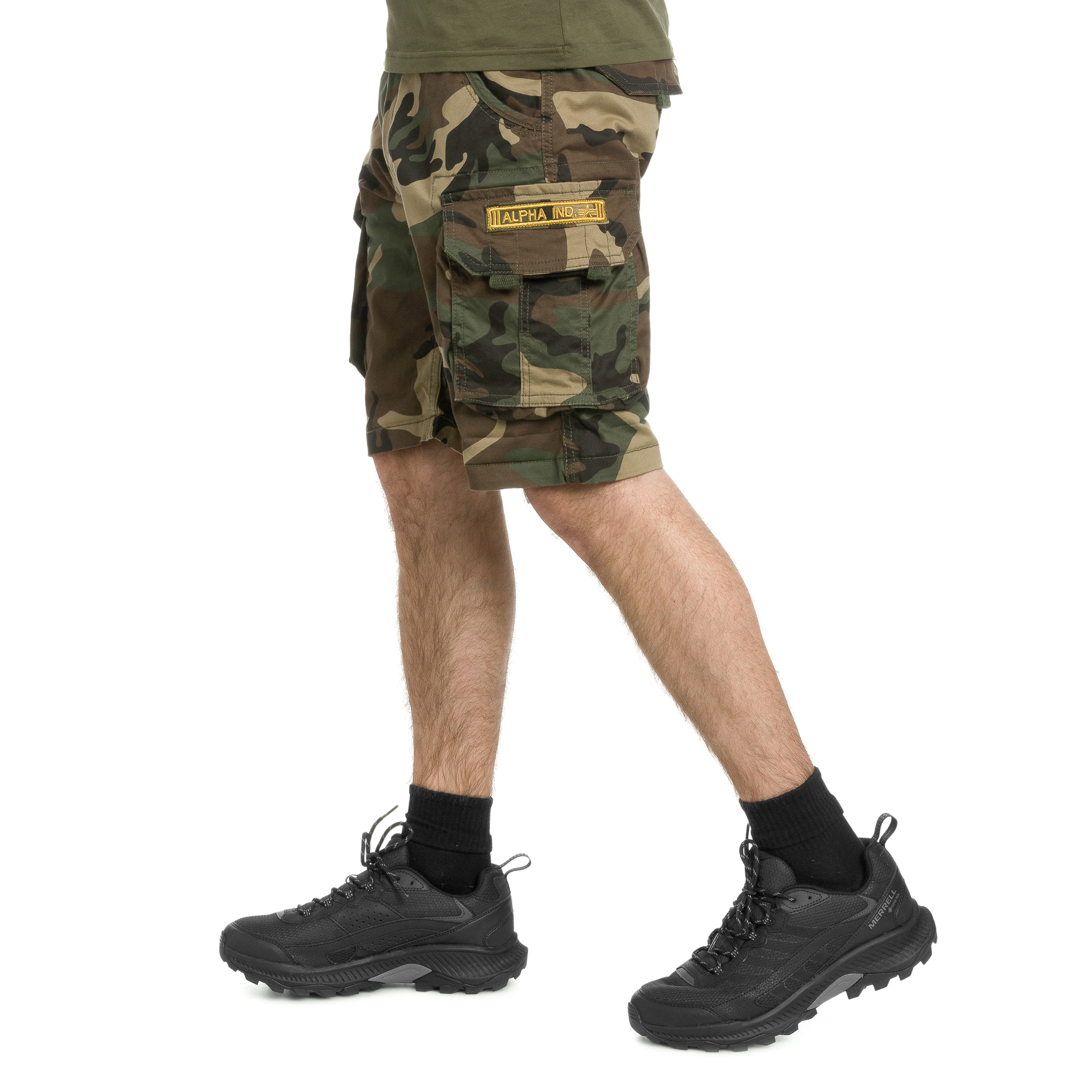 Alpha Industries - Crew Short Shorts - Woodland Camo 65
