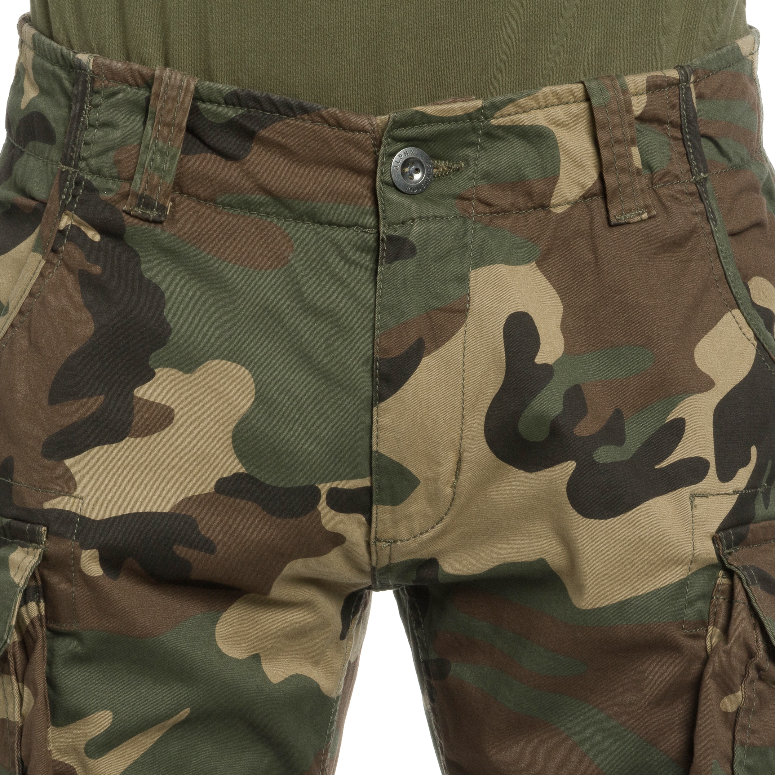 Alpha Industries - Crew Short Shorts - Woodland Camo 65
