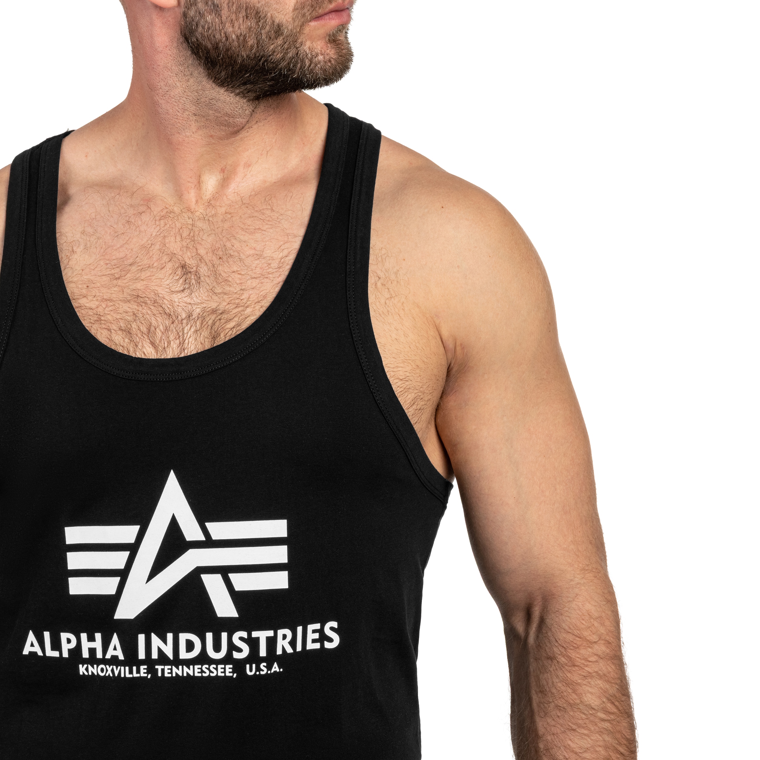 Alpha Industries - Tank Top  Basic BB Big Logo T-Shirt - Black