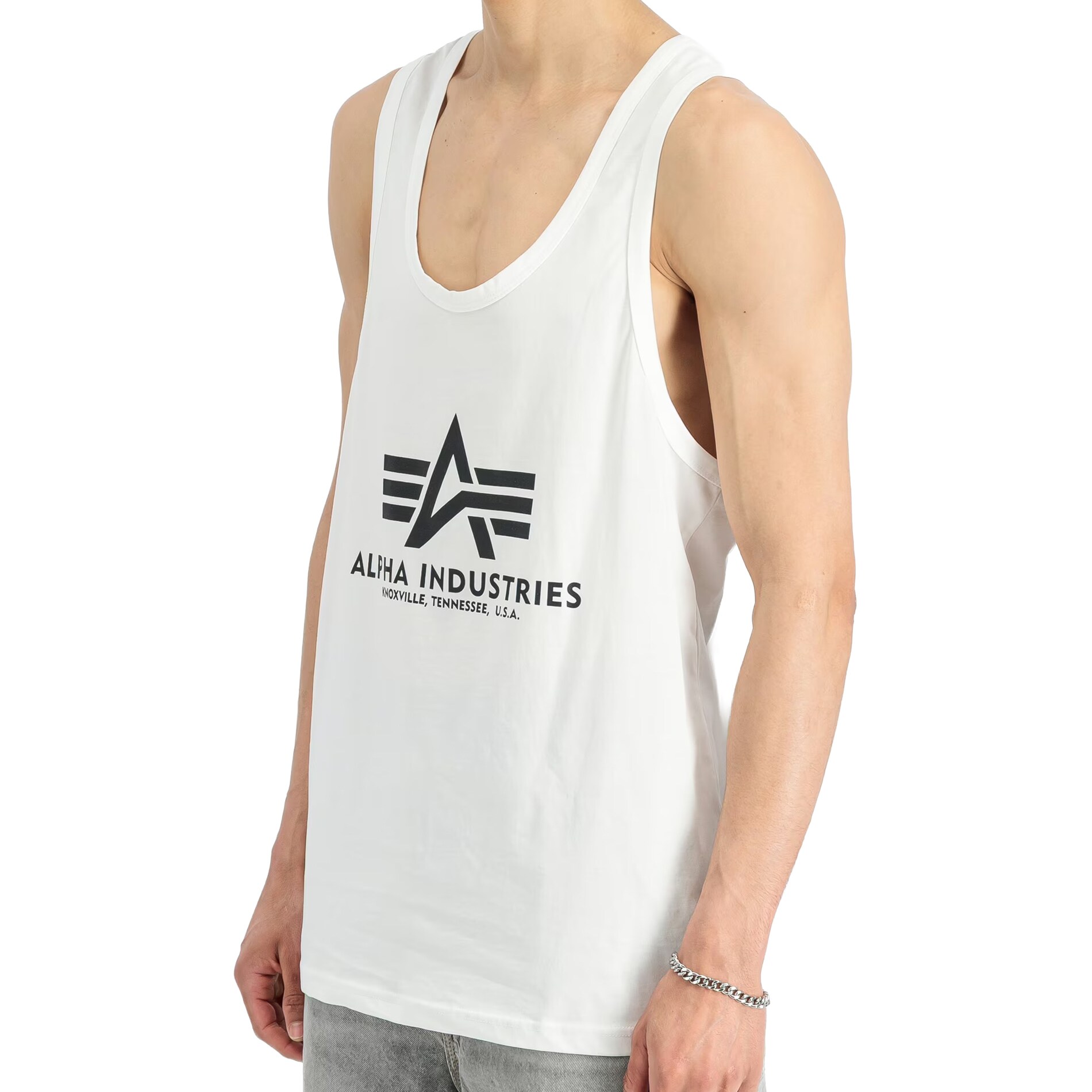 Alpha Industries - Tank Top Basic BB Big Logo T-Shirt - White