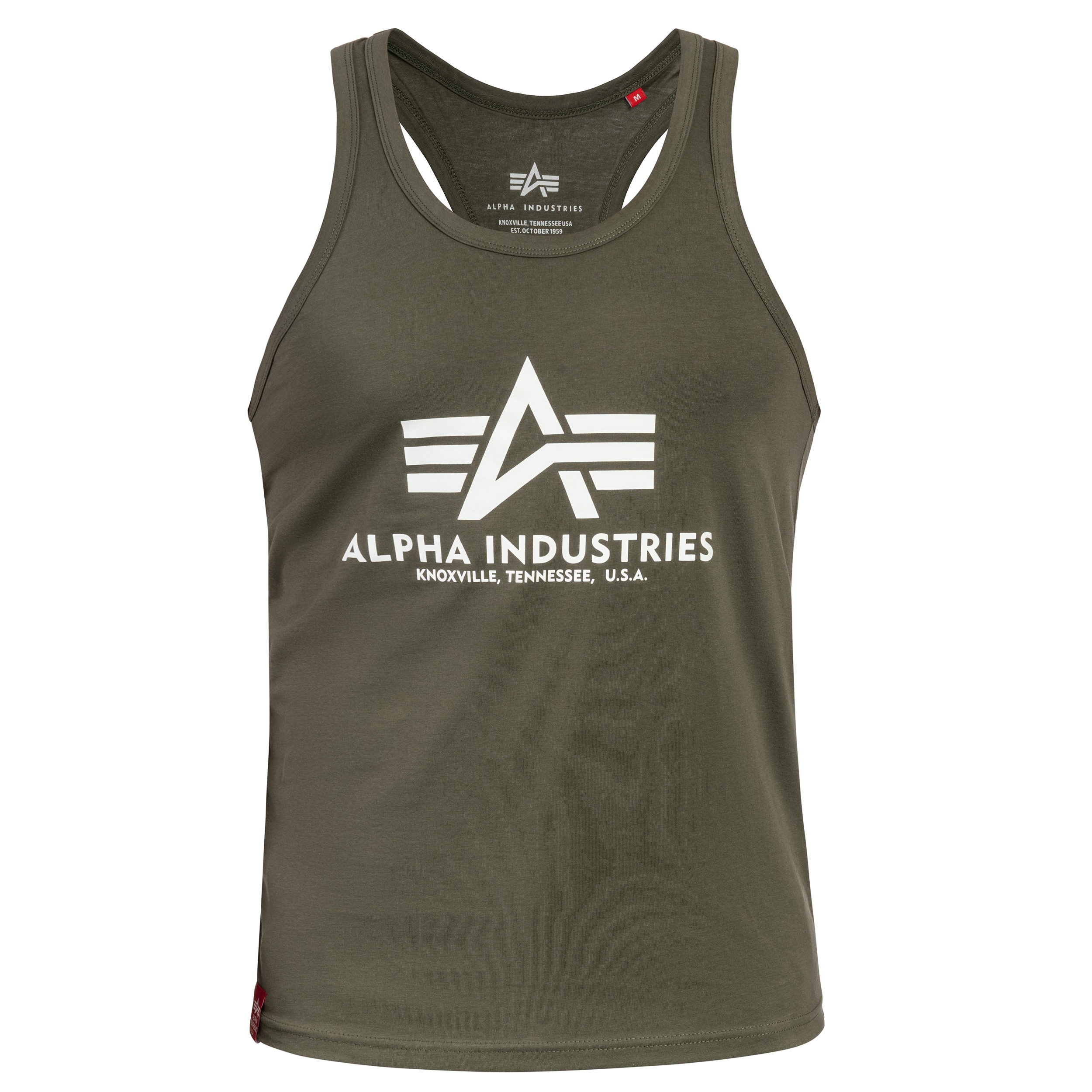 Alpha Industries - Tank Top Basic BB Big Logo T-Shirt - Dark Olive