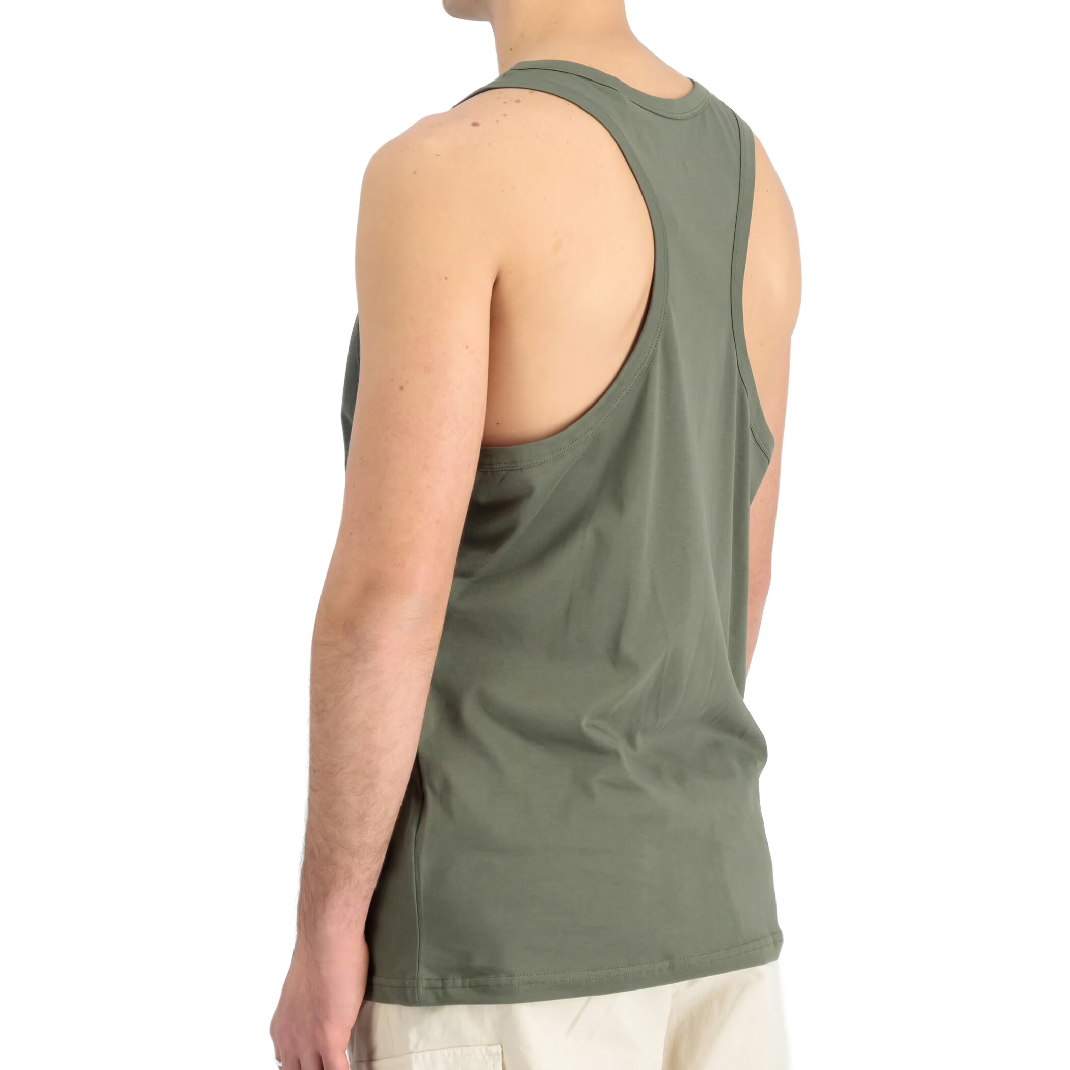 Alpha Industries - Tank Top Basic BB Big Logo T-Shirt - Dark Olive