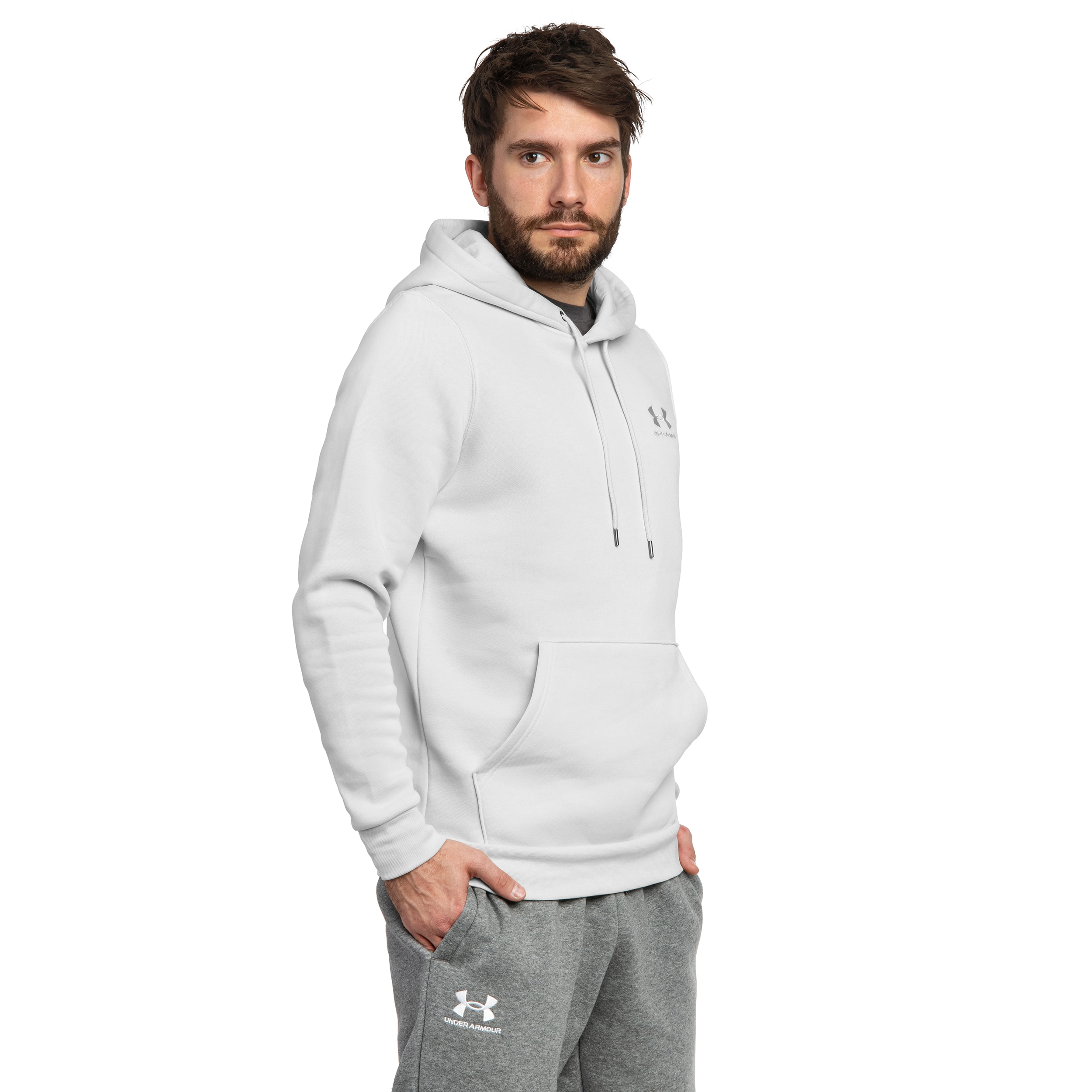 Under Armour - Icon Fleece Hoodie Sweatshirt - White