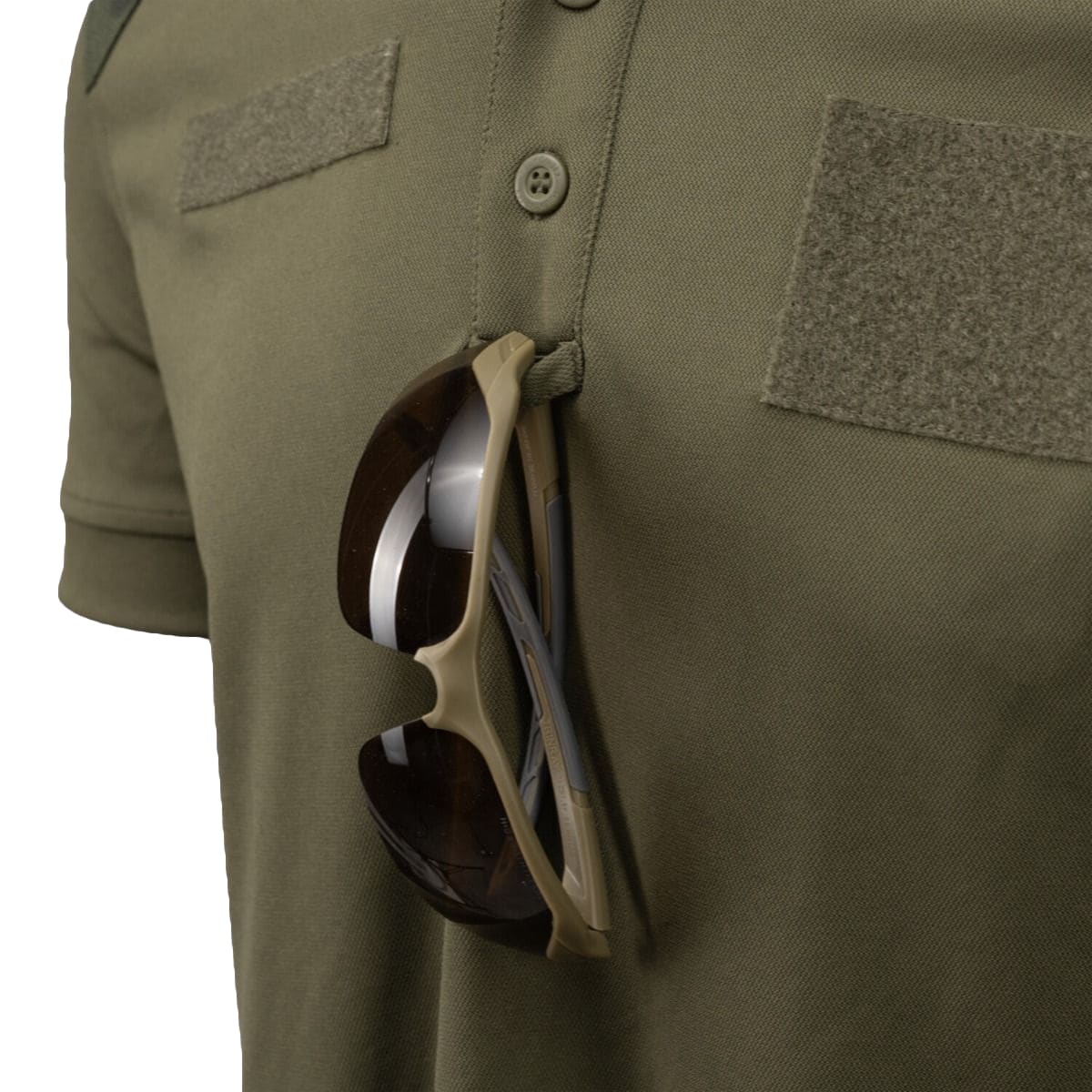 Helikon-Tex - Militär-Polohemd, Modell 304A/MON - Olive Green/wz.93 Pantera PL Woodland