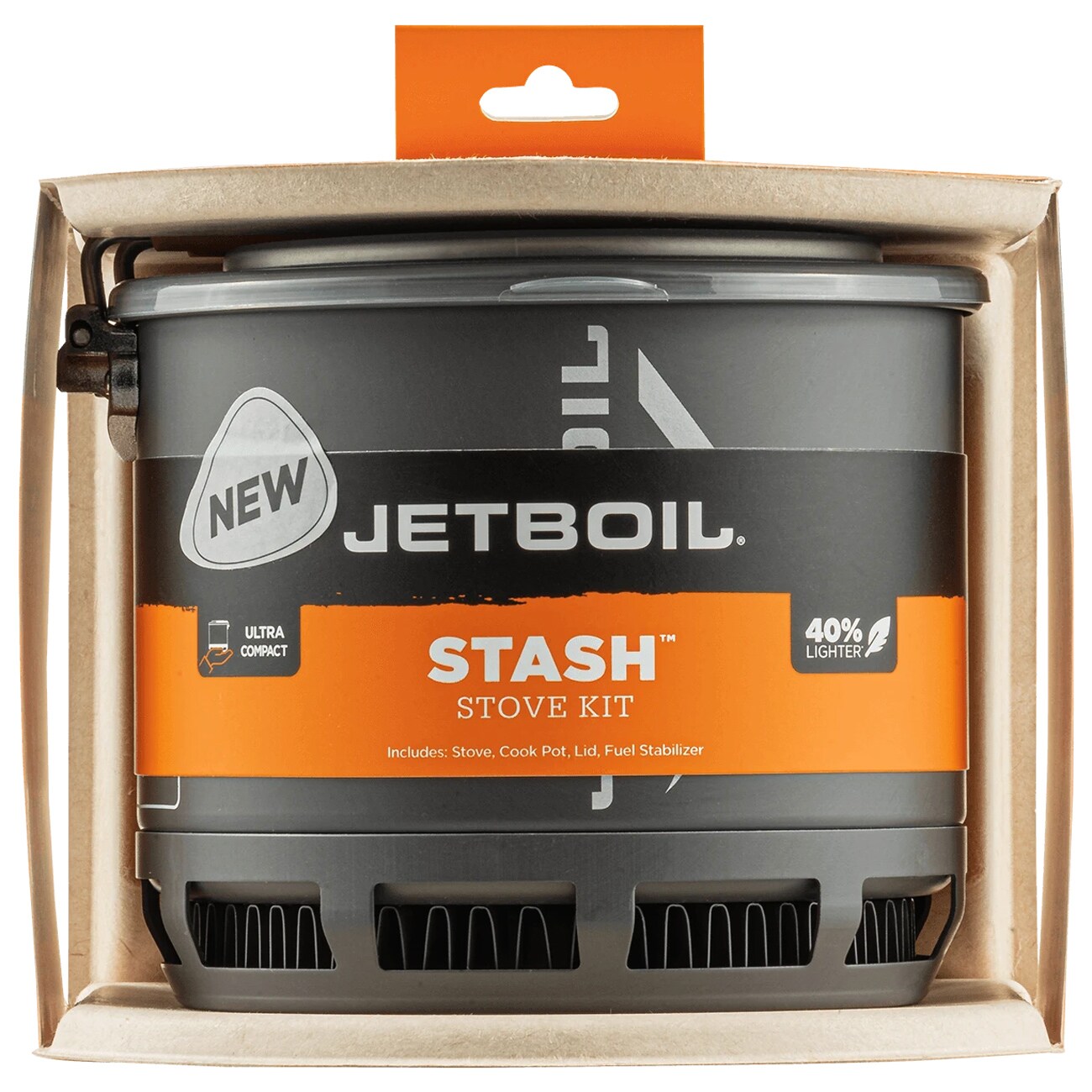 Jetboil - Stash Zusammenklappbarer Campingbrenner mit Topf 0,8 l