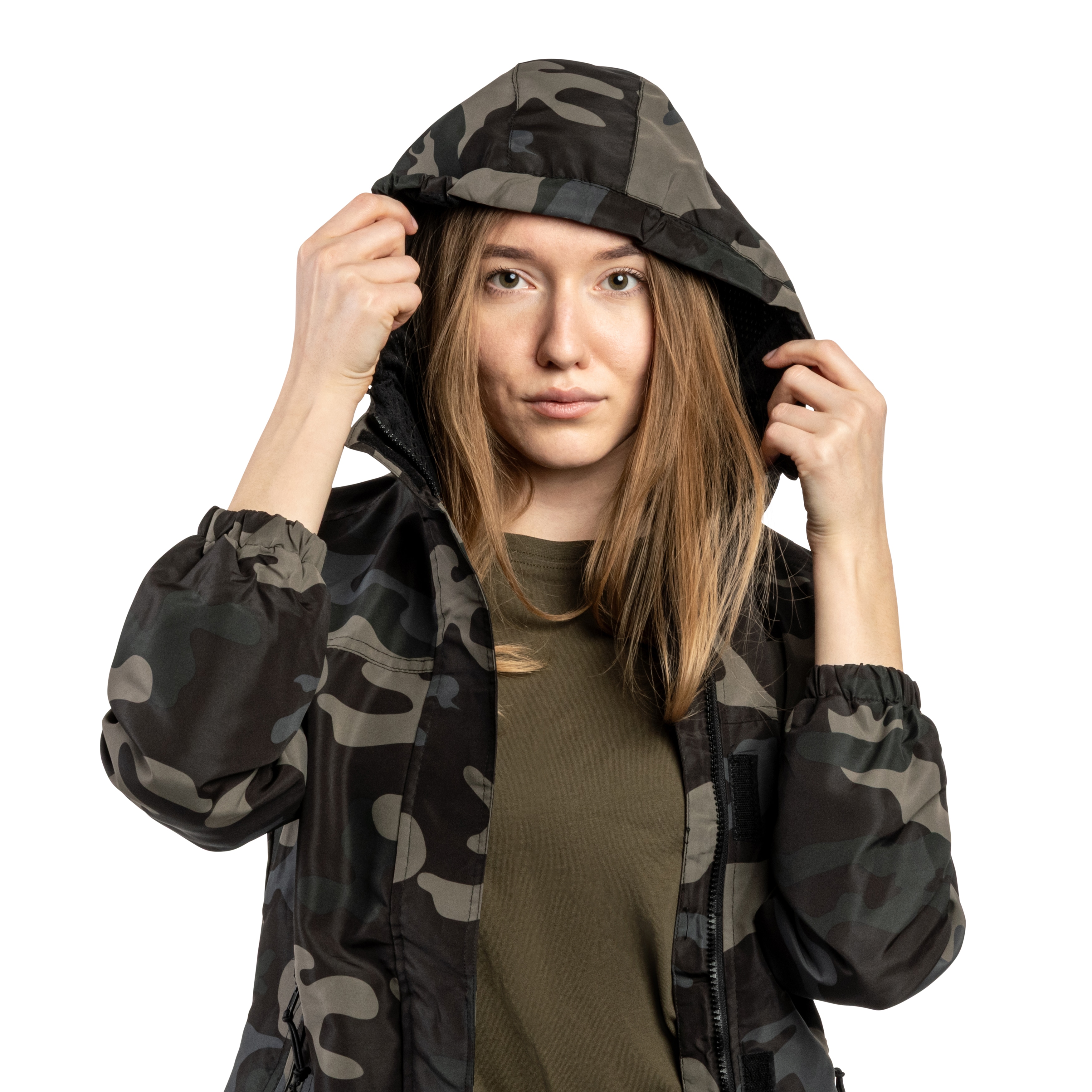 Brandit - Summer Windbreaker Frontzip Damenjacke - Dark Camo