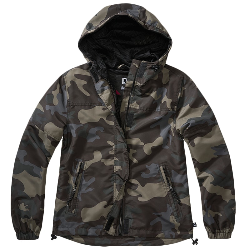Brandit - Summer Windbreaker Frontzip Damenjacke - Dark Camo