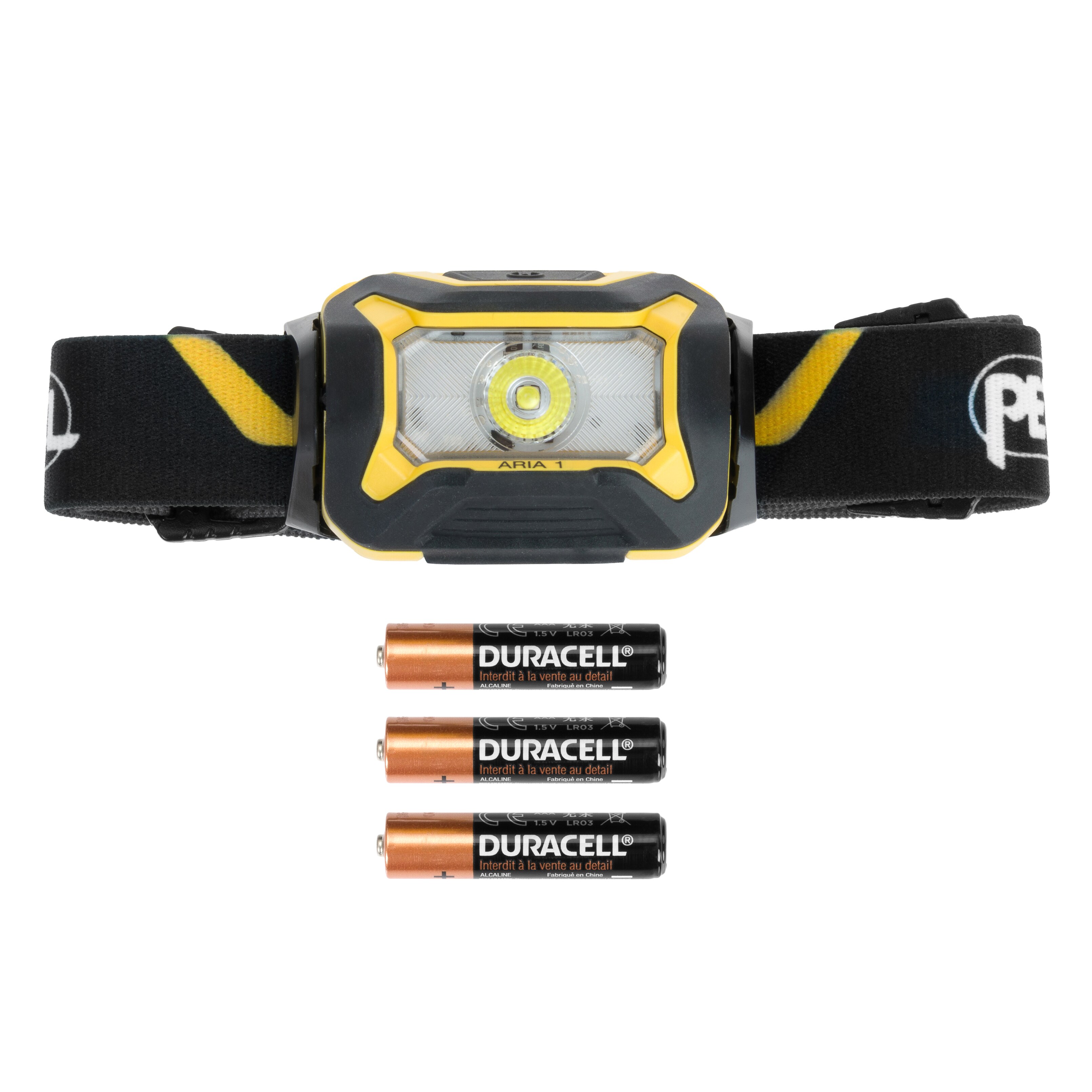 Petzl - Aria 1 New Black/Yellow Stirnlampe - 350 Lumen