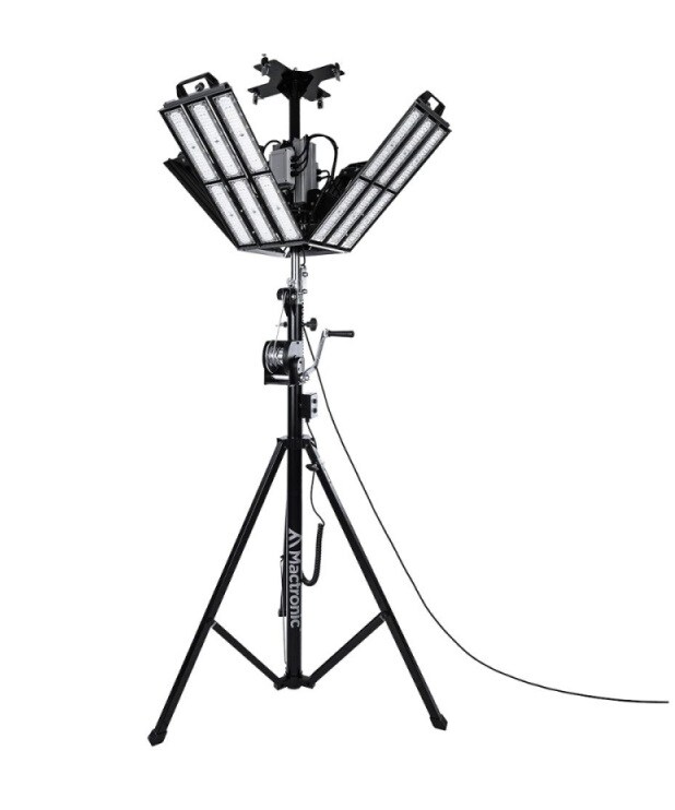 Mactronic - Halo 100K Flutlichtstrahler mit Stativ - 100 000 Lumen