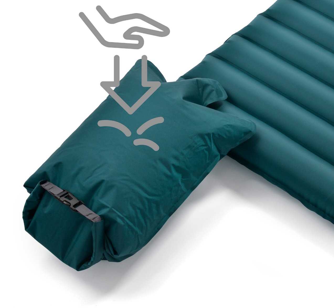 Meteor - 2w1 Drybag Einzelmatratze 188 x 60 cm - Meeresblau