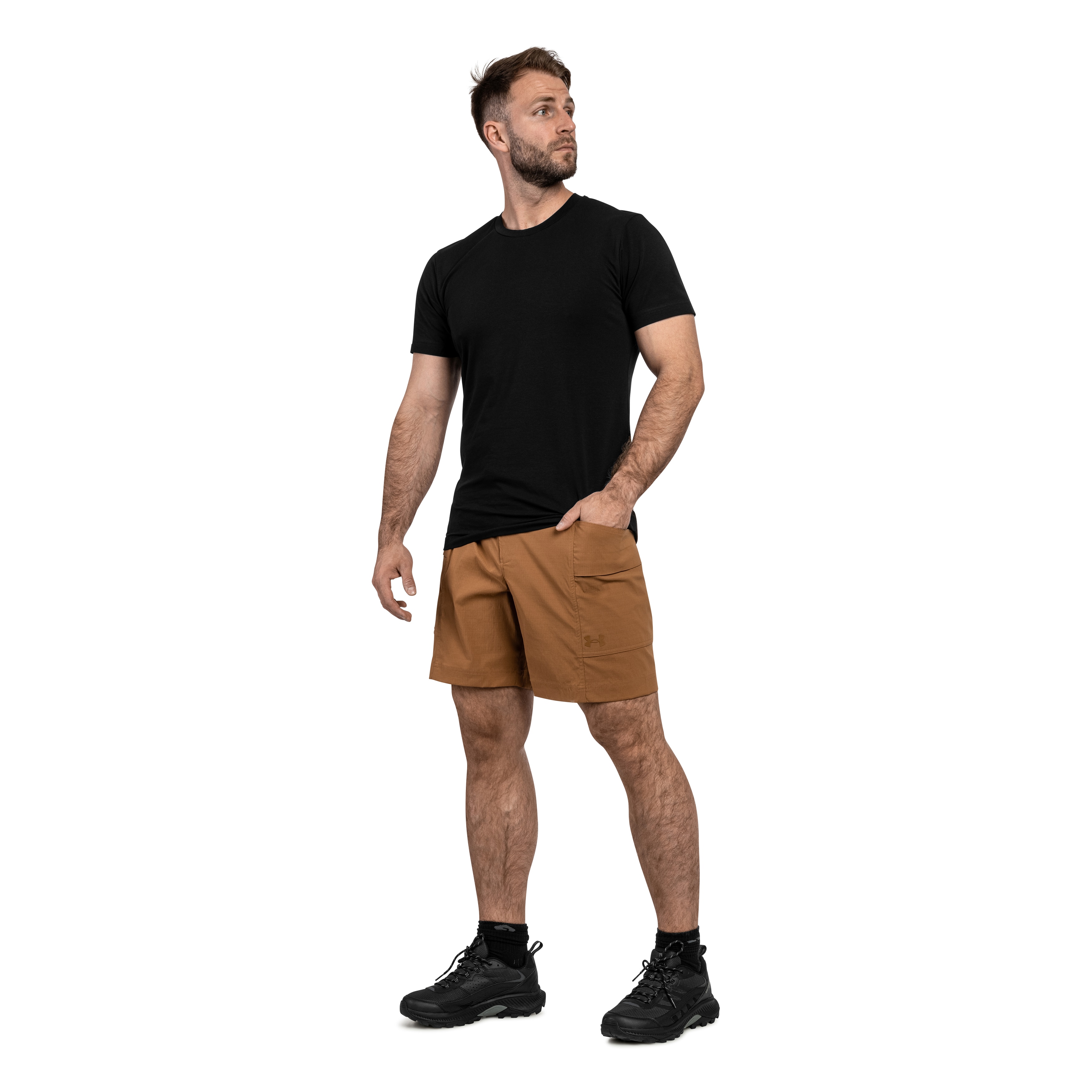 Under Armour - Explor Hike Shorts - Tundra/Black
