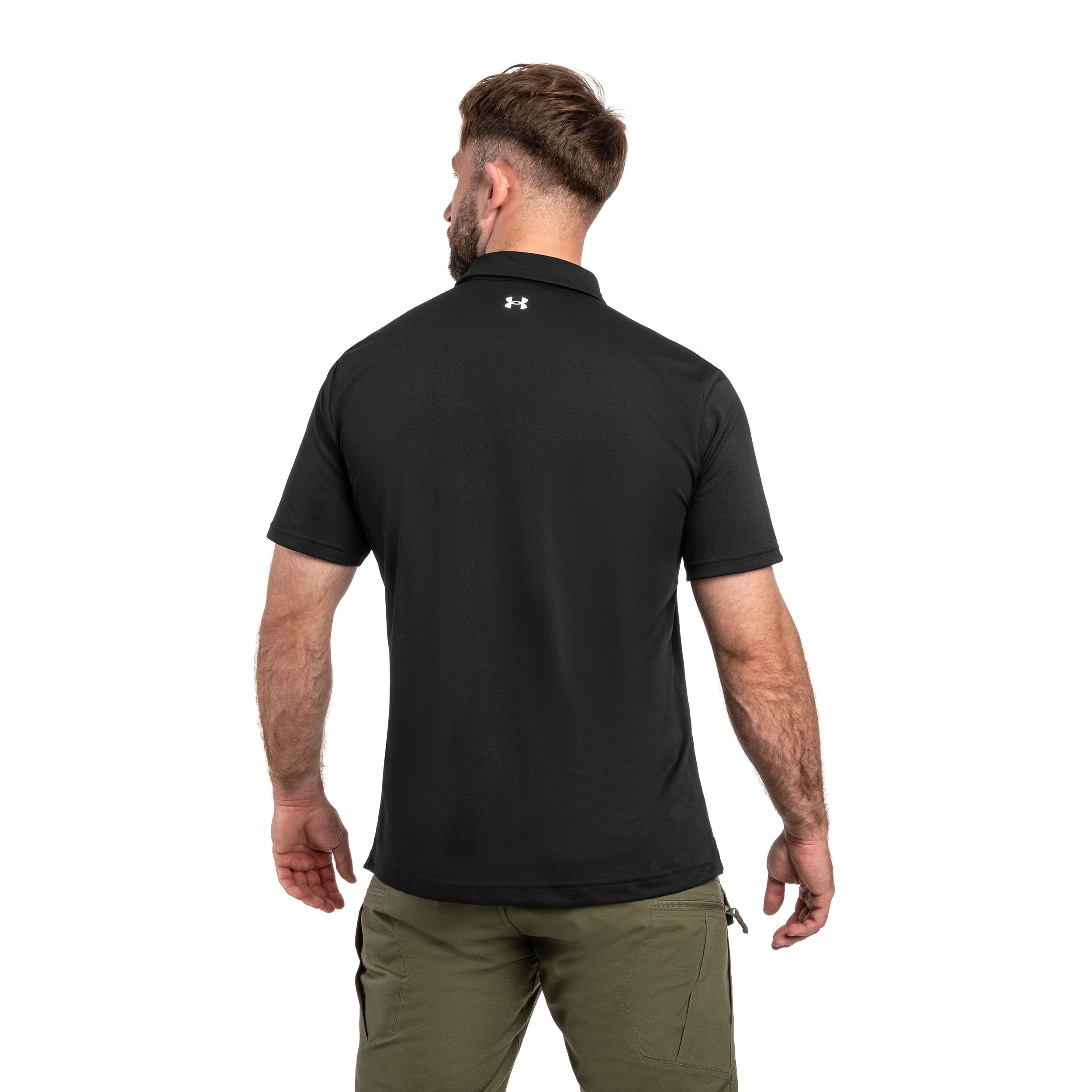 Under Armour - Tee To Green Pique Funktions-Poloshirt - Black/White