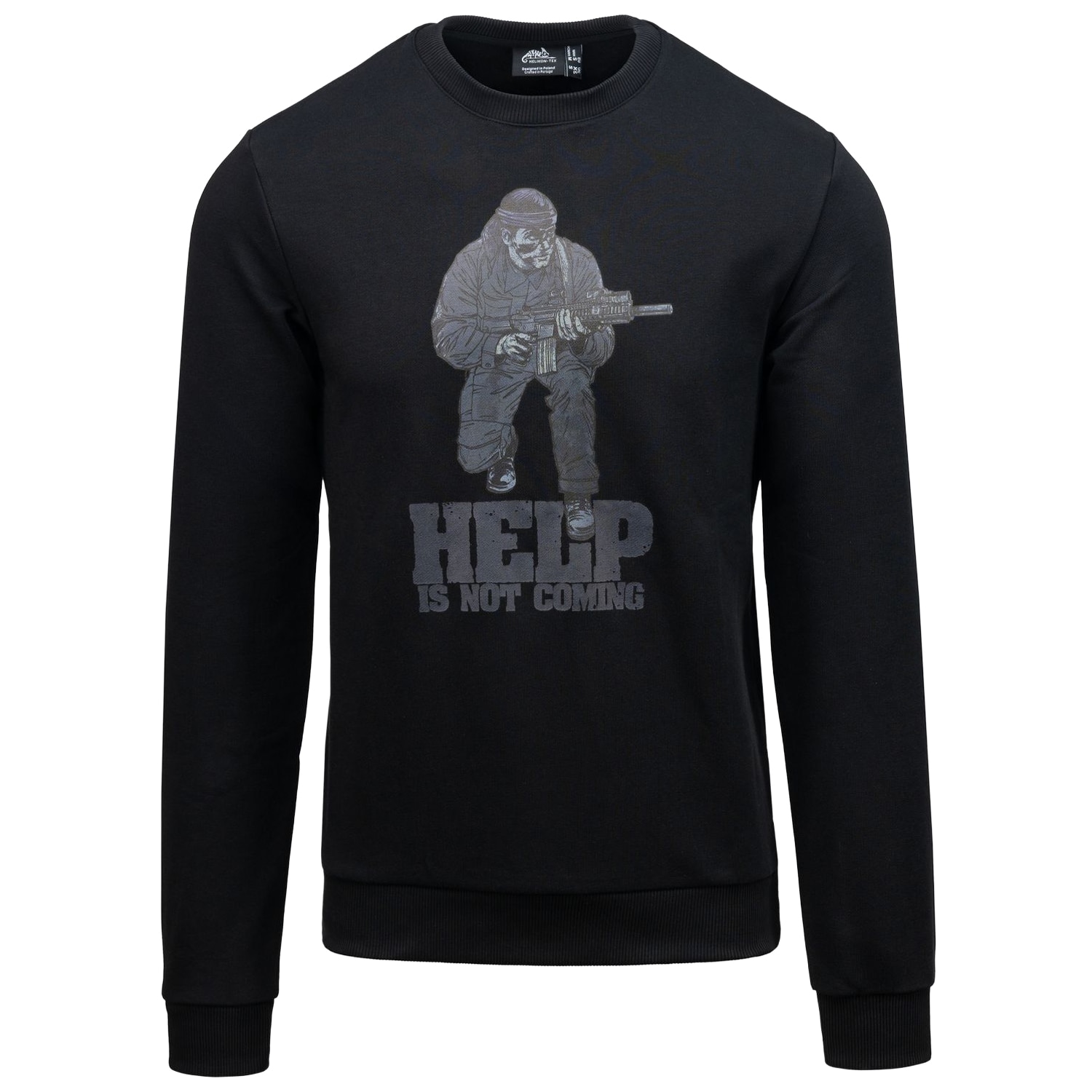 Helikon-Tex - Help Is Not Coming Sweatshirt - Black