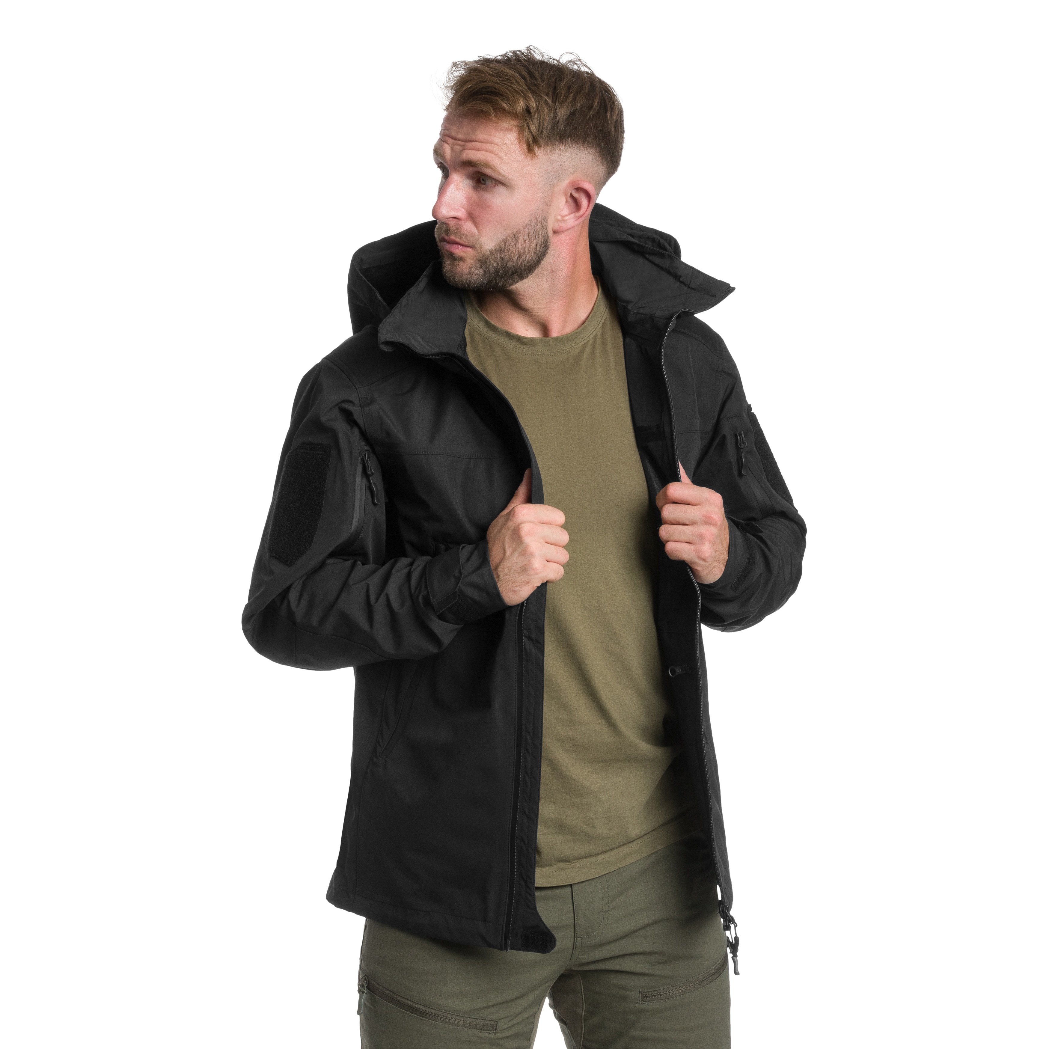 A10 Equipment - Fighter Hardshell Parka Jacket - Jacke - Black