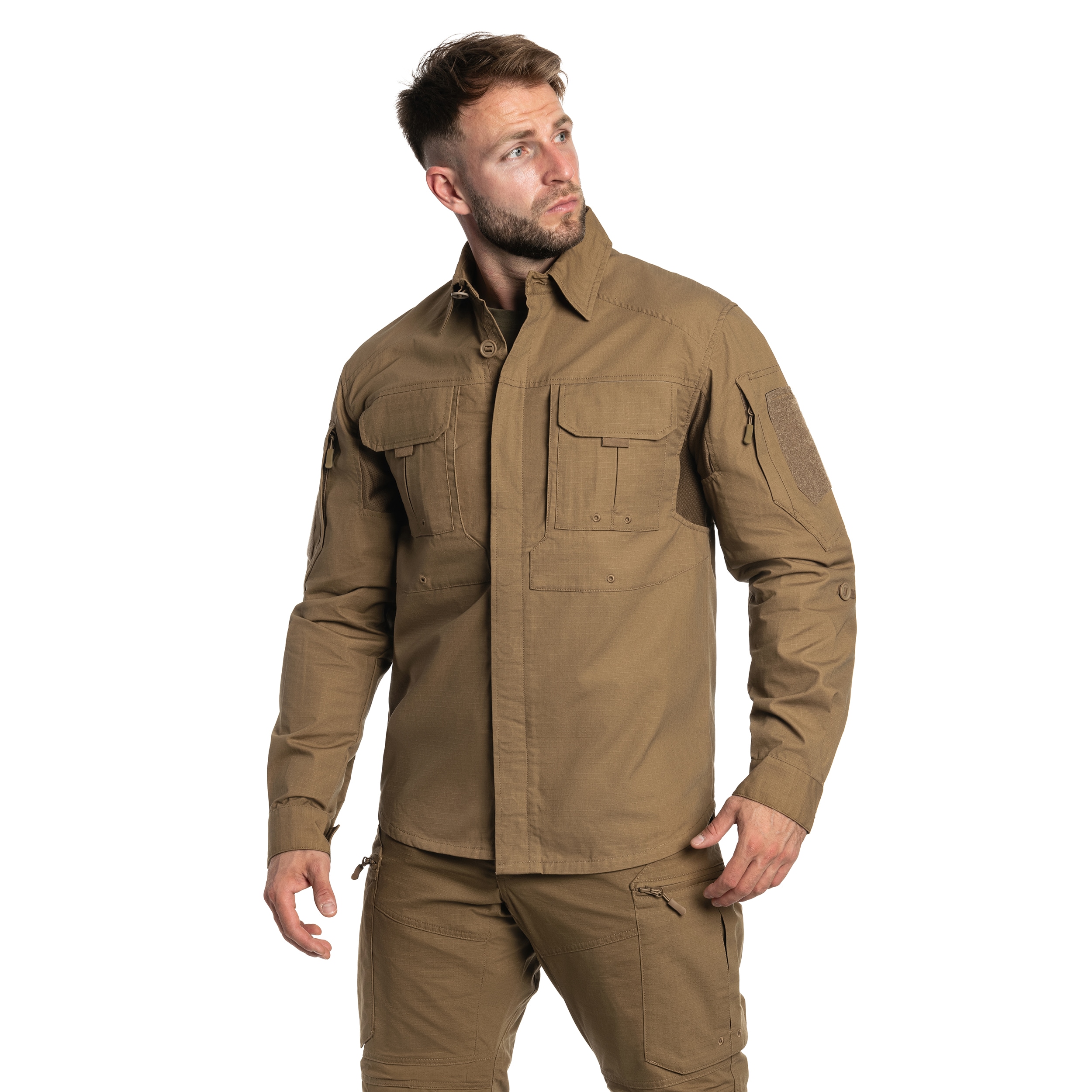 A10 Equipment - Fighter Shirt Hemd - Tan