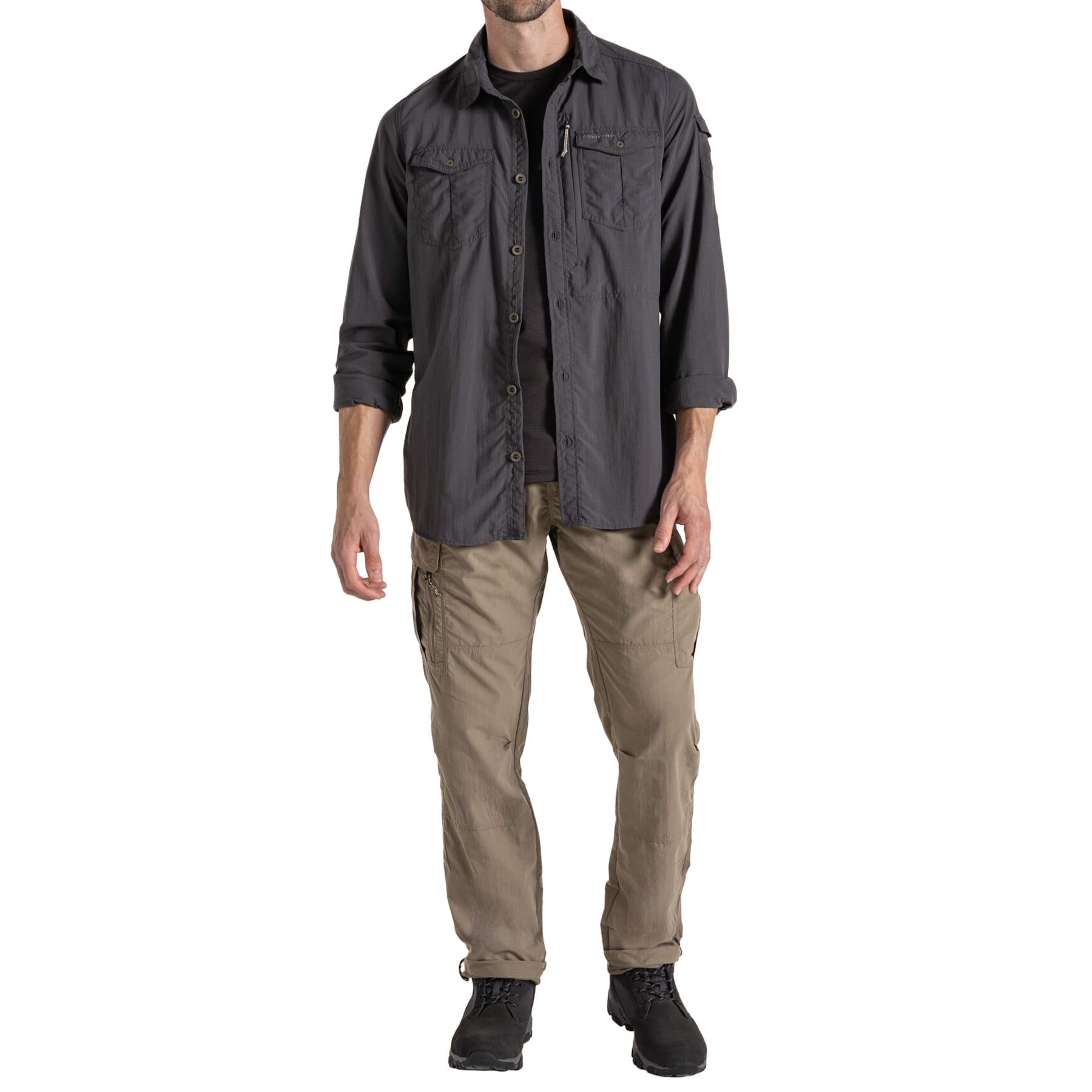 Craghoppers - NosiLife Adventure III Hemd - Black Pepper