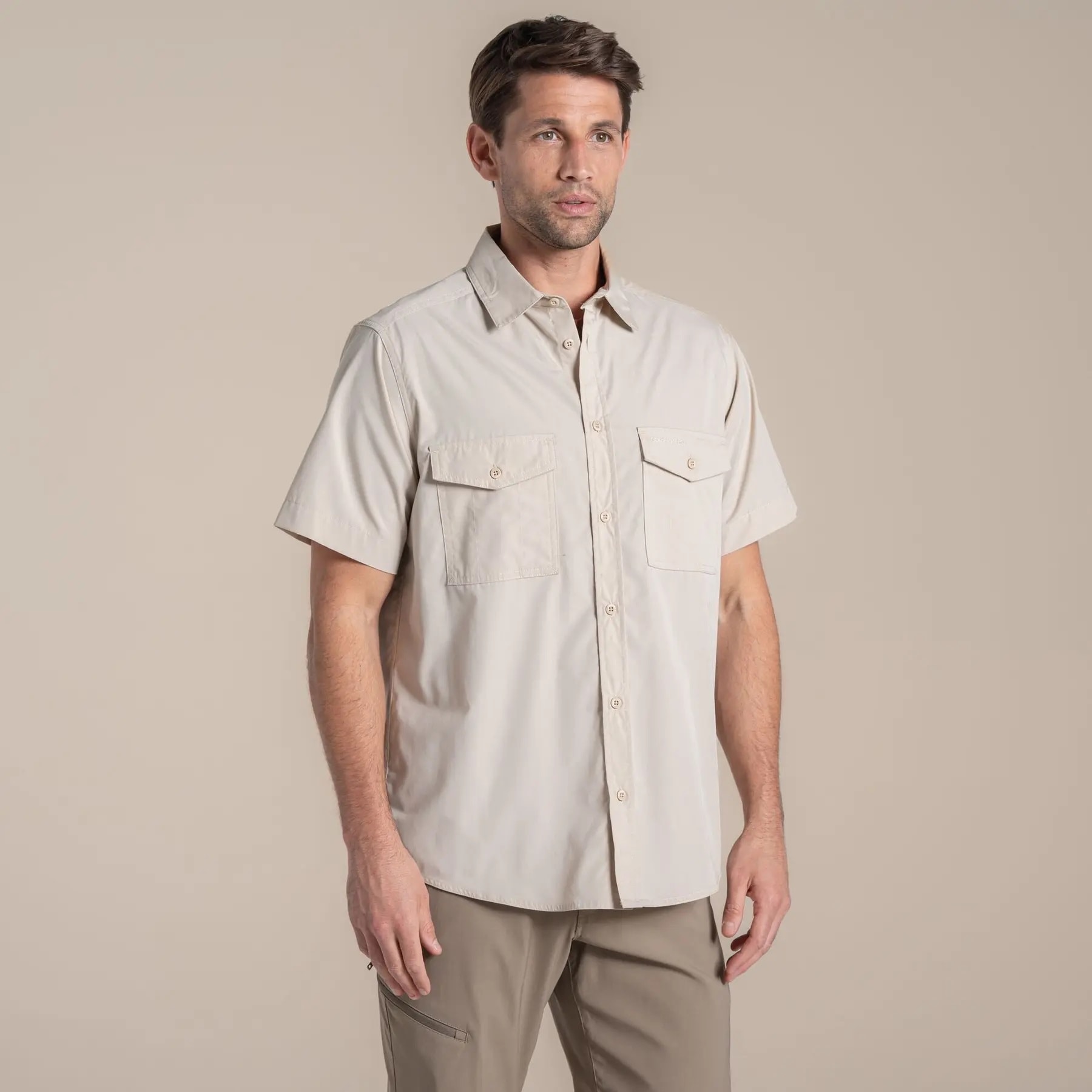 Craghoppers - Kiwi II Short Sleeved Hemd - Oatmeal