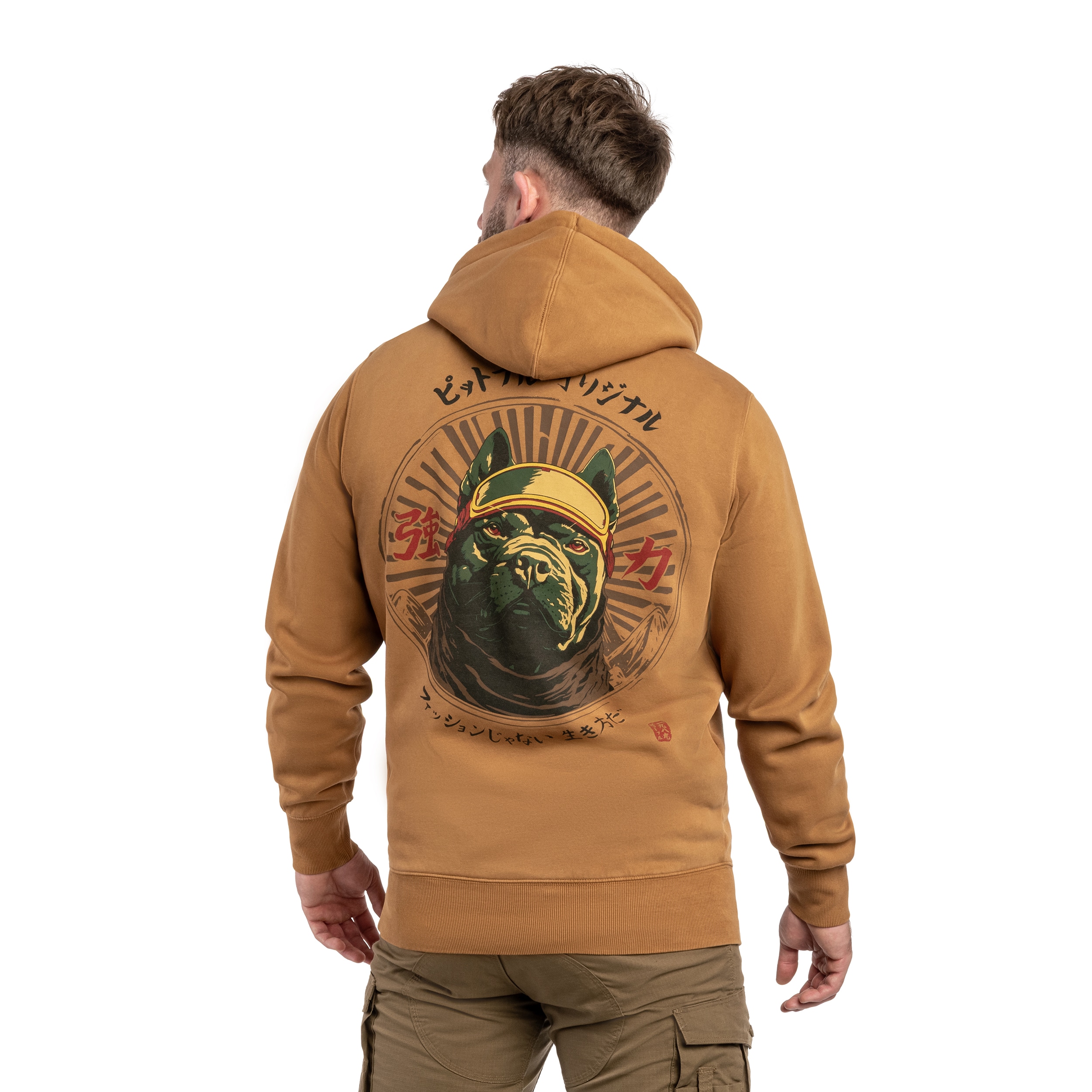 Pitbull - Washed MT Fuji Hooded Sweatshirt - Yellow