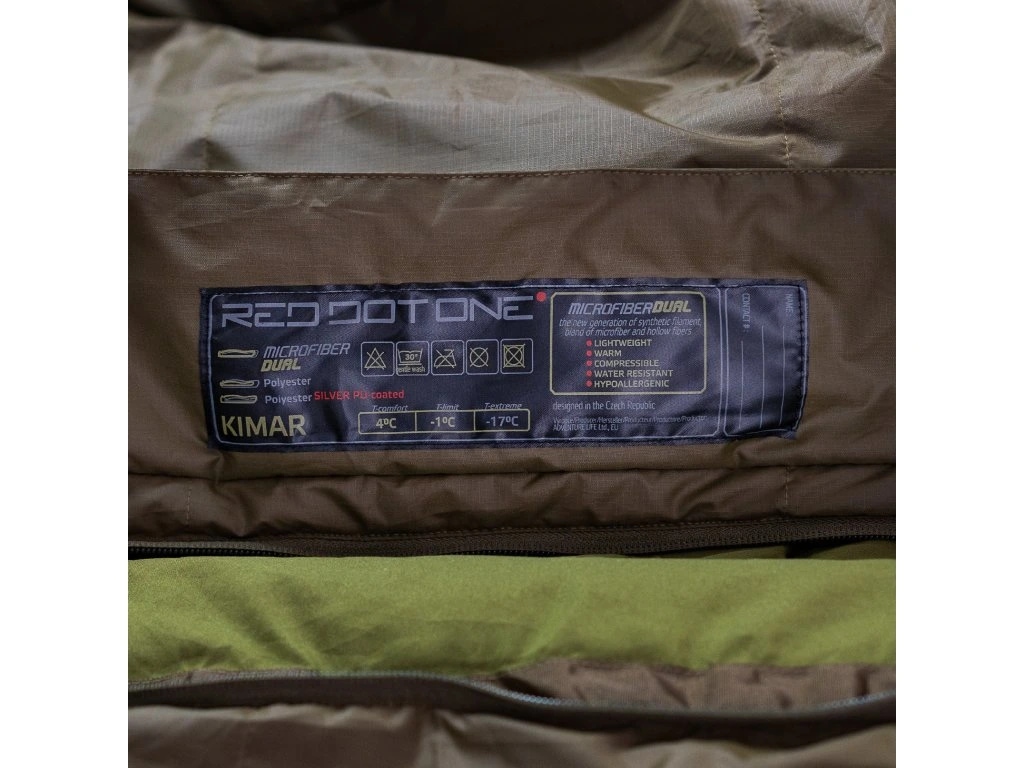 Red Dot One - Kimar RX Schlafsack T-comfort: +2 Grad Celsius - Olive