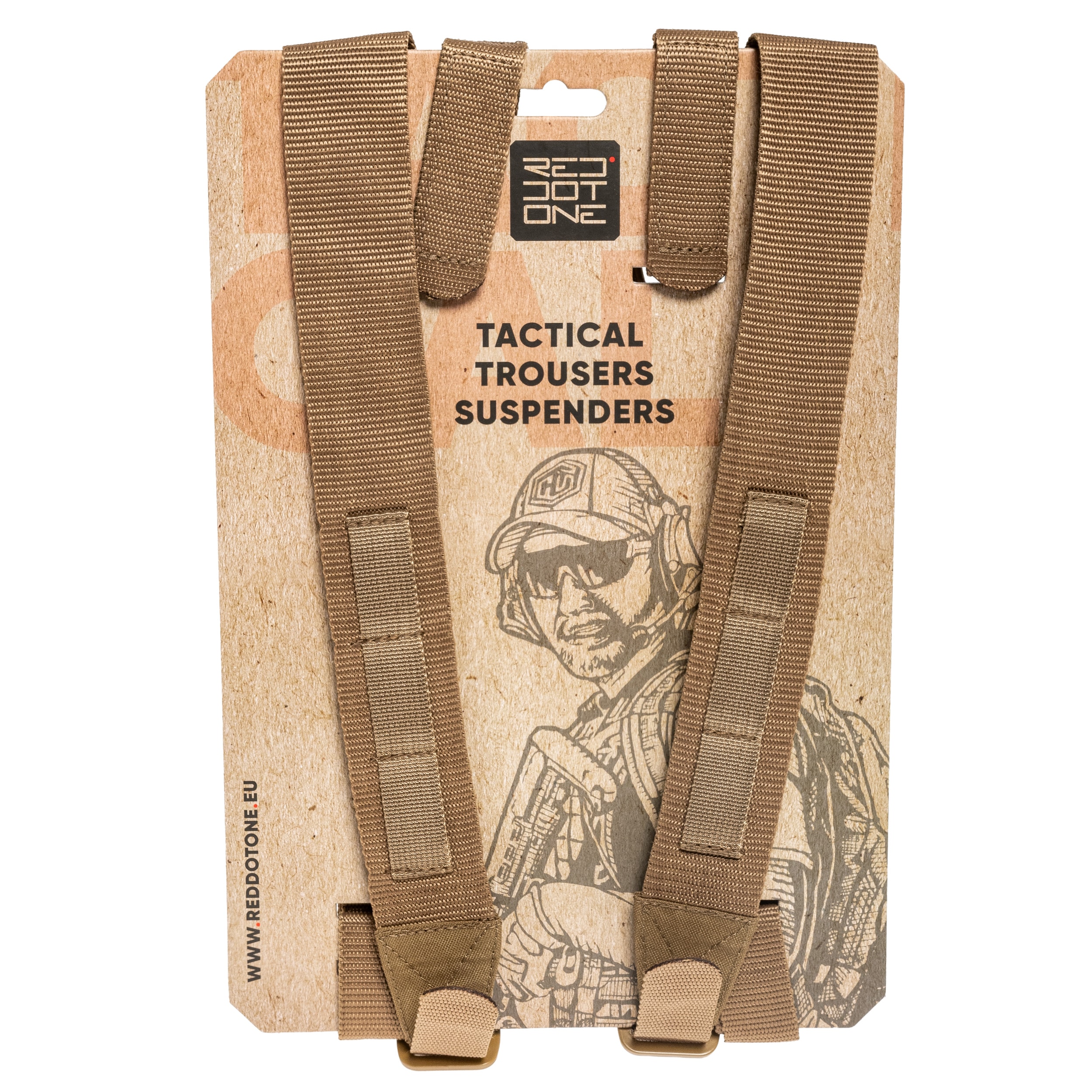 Red Dot One - Tactical Suspenders taktische Hosenträger - Flat Dark Earth