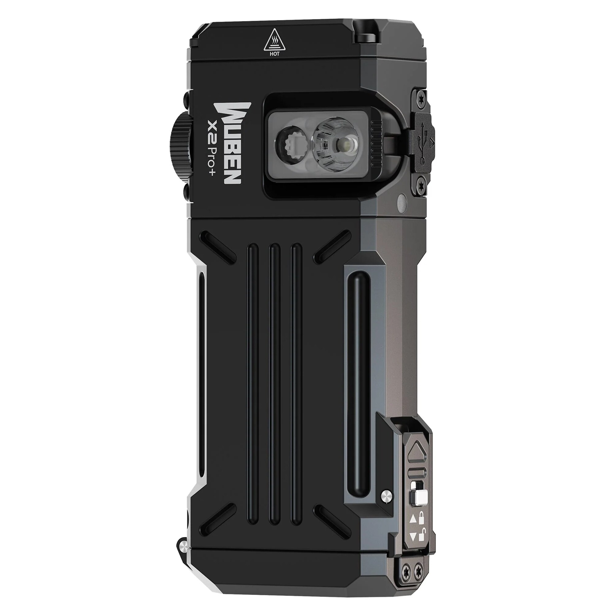 Wuben - X2 Pro+ Black Taschenlampe - 1500 Lumen