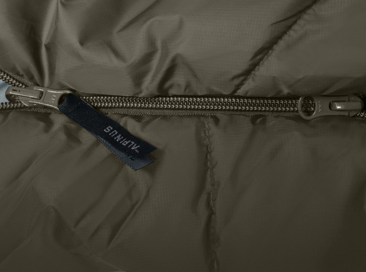 Alpinus - Wide & Long Fiber Pro 1250 Schlafsack Oliv - links