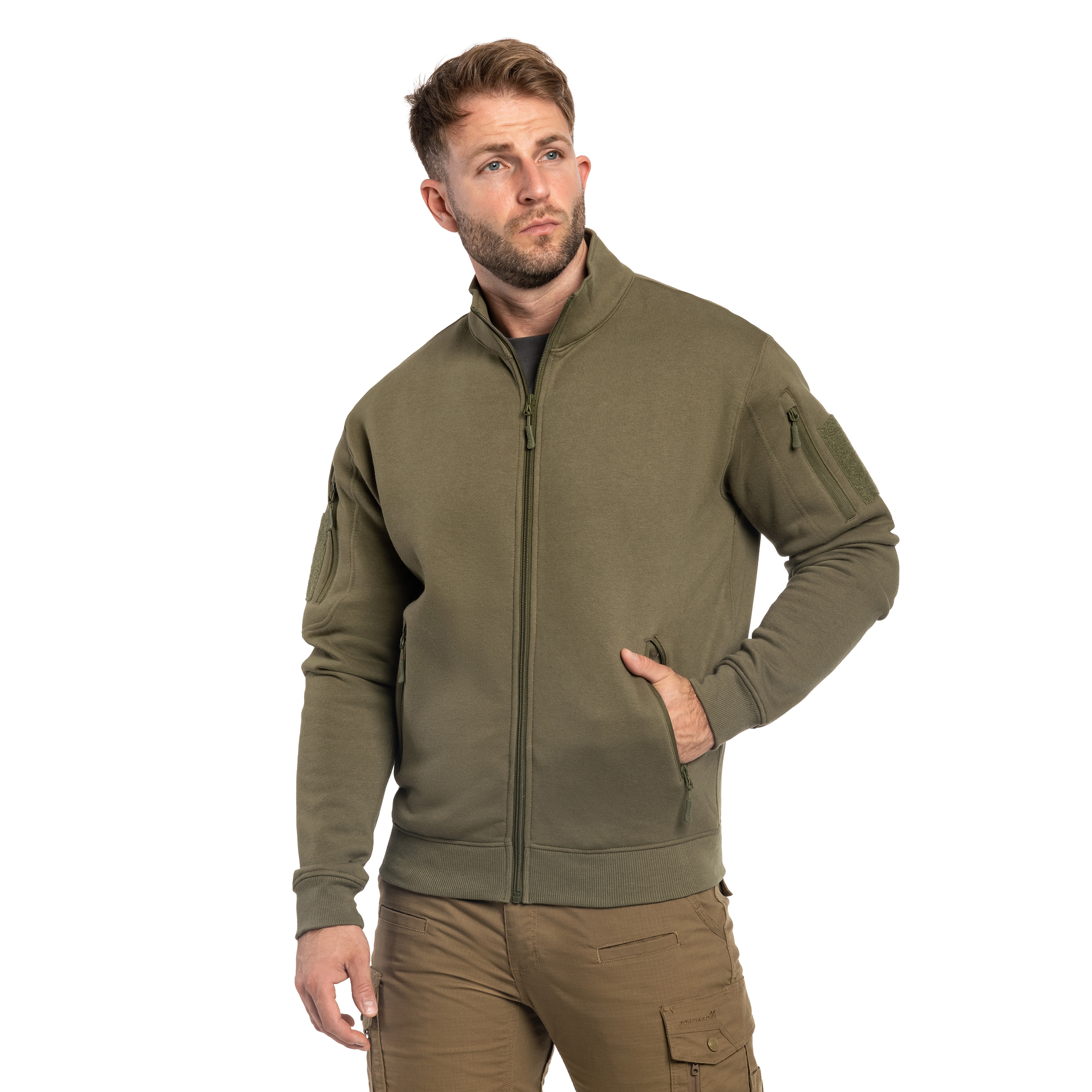 Mil-Tec - Tactical Sweatjacket Sweatshirt - Ranger Green