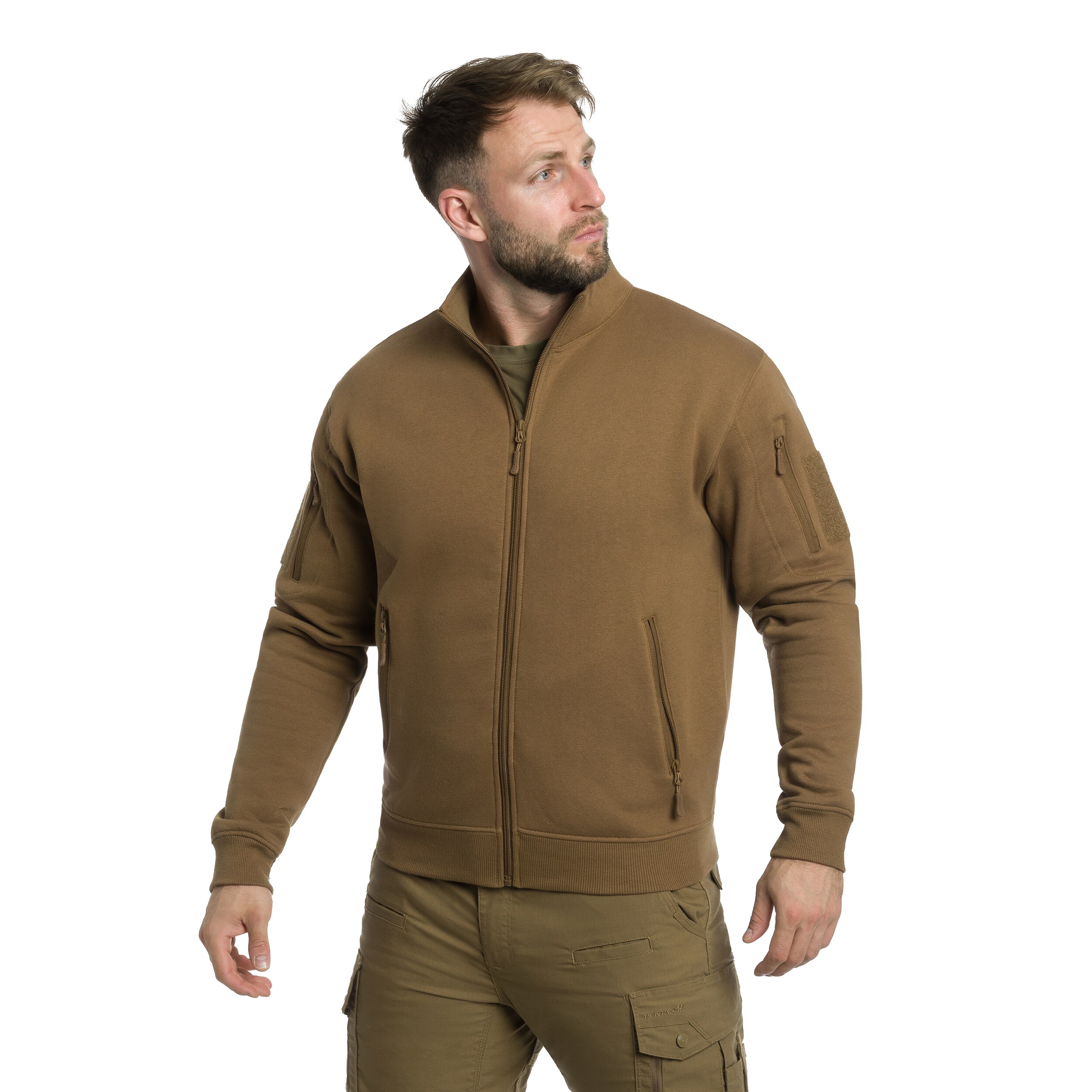 Mil-Tec - Tactical Sweatjacket Sweatshirt - Dark Coyote