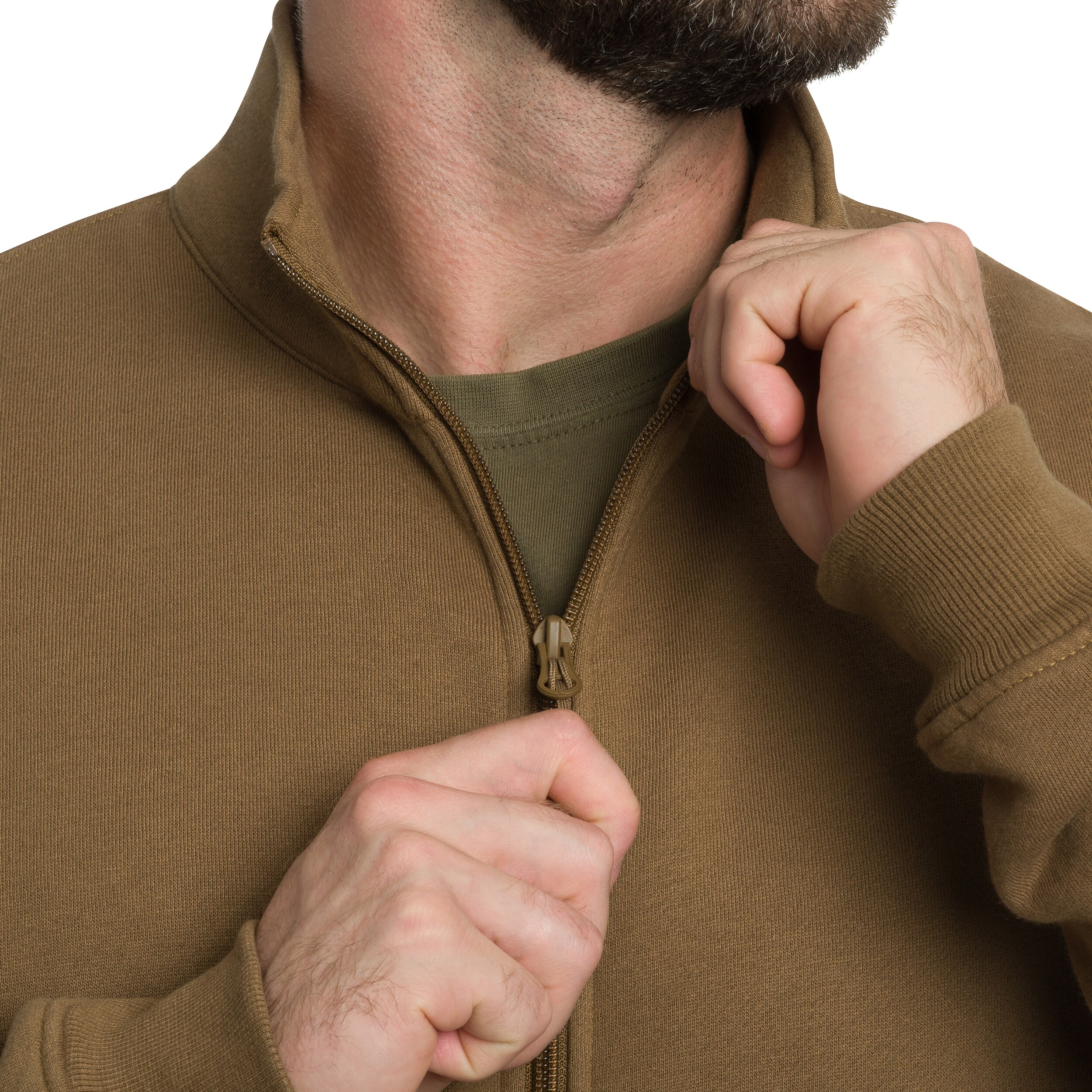 Mil-Tec - Tactical Sweatjacket Sweatshirt - Dark Coyote