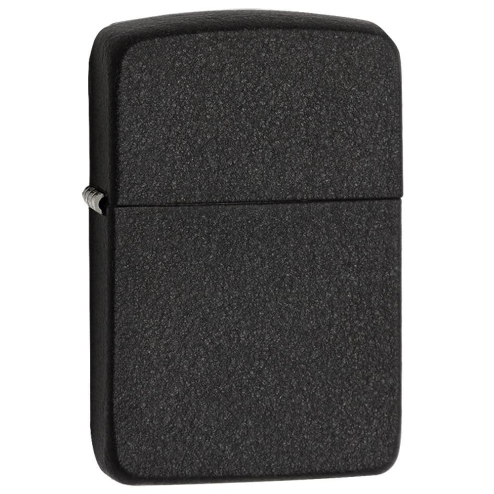 Zippo - Crackle Benzinfeuerzeug mit Etui - Black