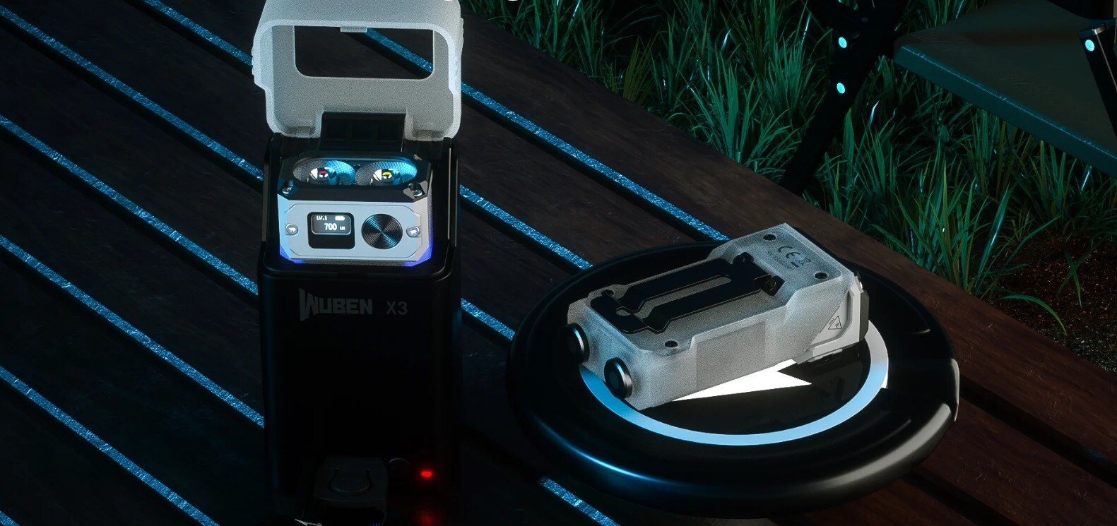 Wuben - X3 Pro White Taschenlampe + Aluminum Charging Box - 700 Lumen