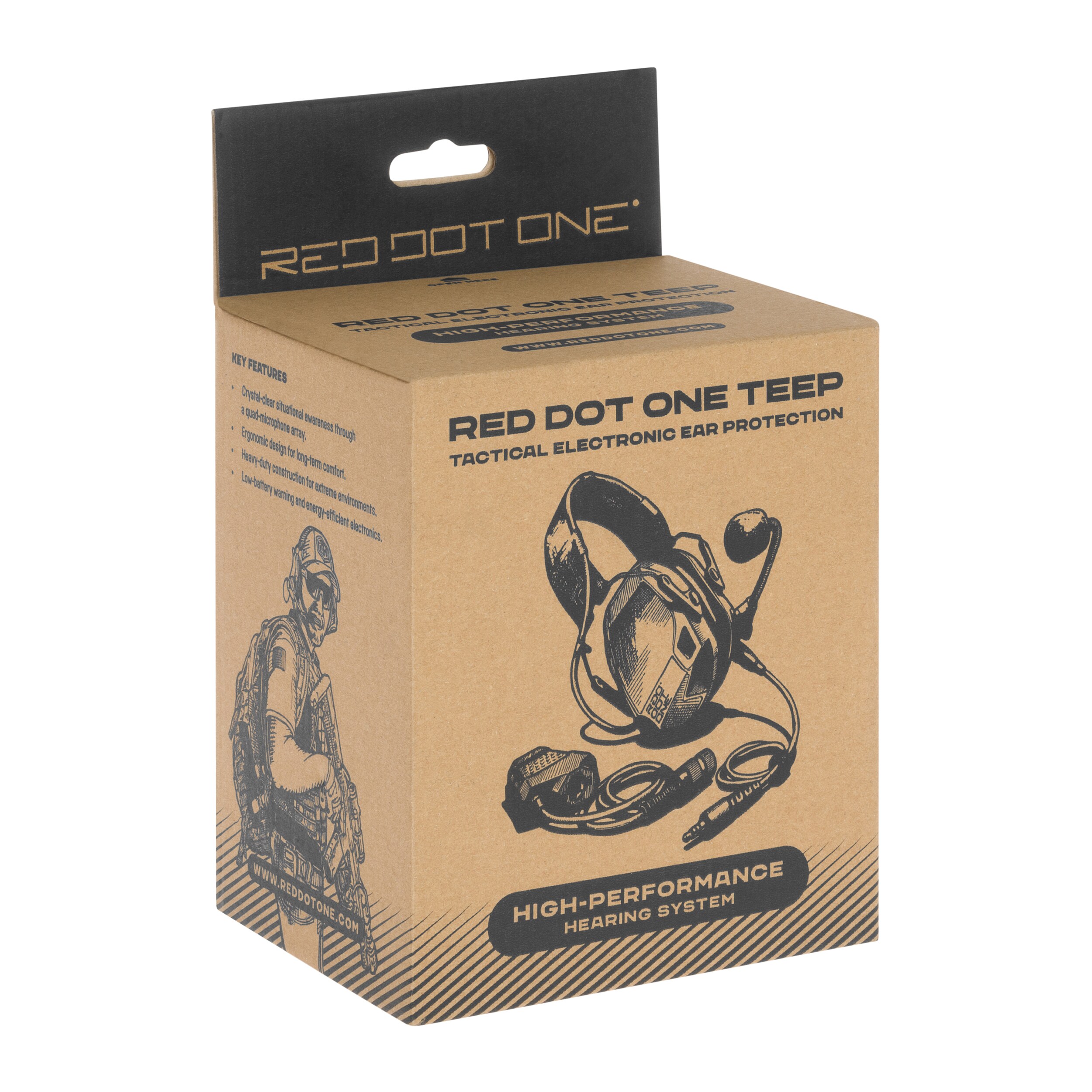 Red Dot One - TEEP RANGE Light Aktiver Gehörschutz - Green