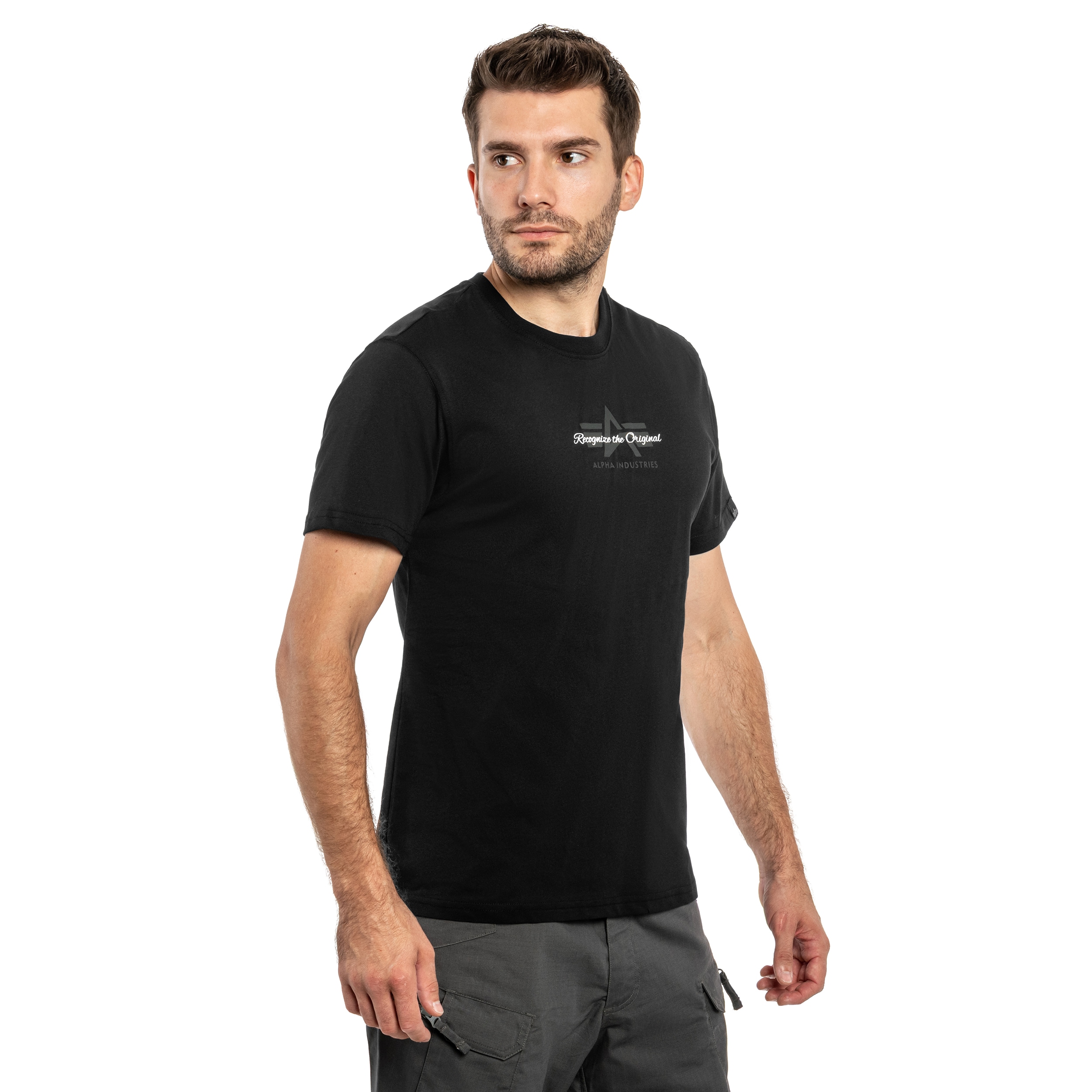 Alpha Industries - Foam Middle Logo T-Shirt - Black
