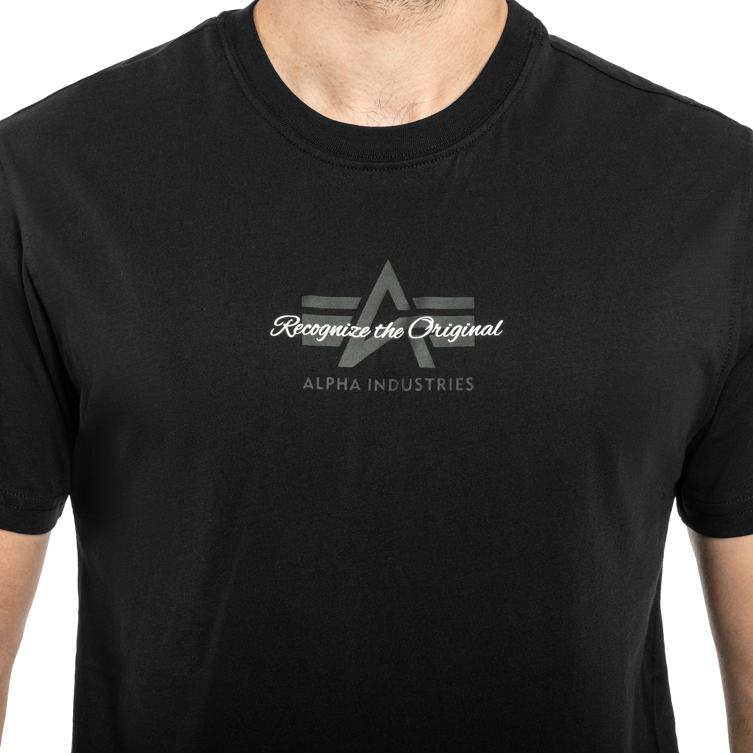 Alpha Industries - Foam Middle Logo T-Shirt - Black