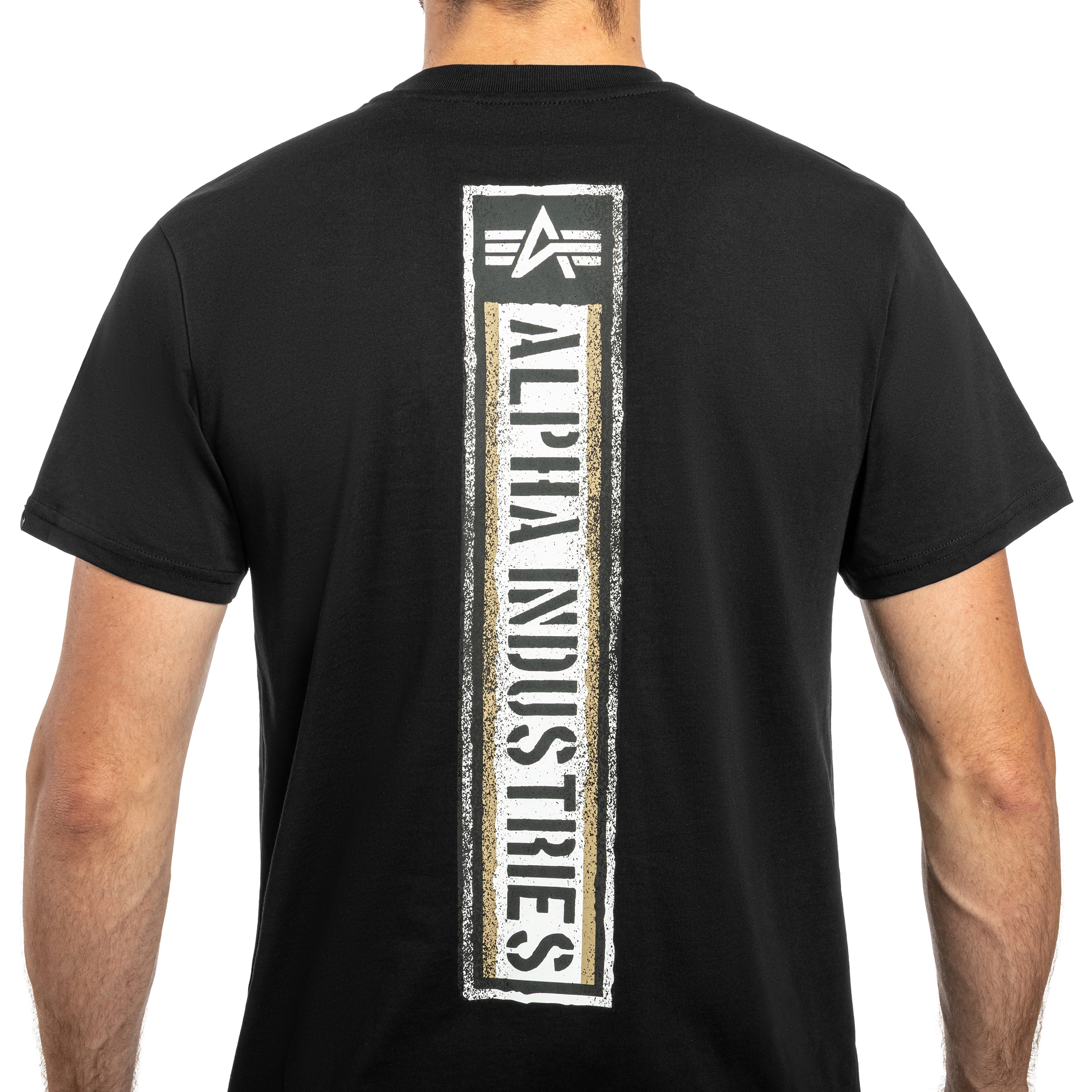 Alpha Industries - Backprint Vintage Panel T-Shirt - Black
