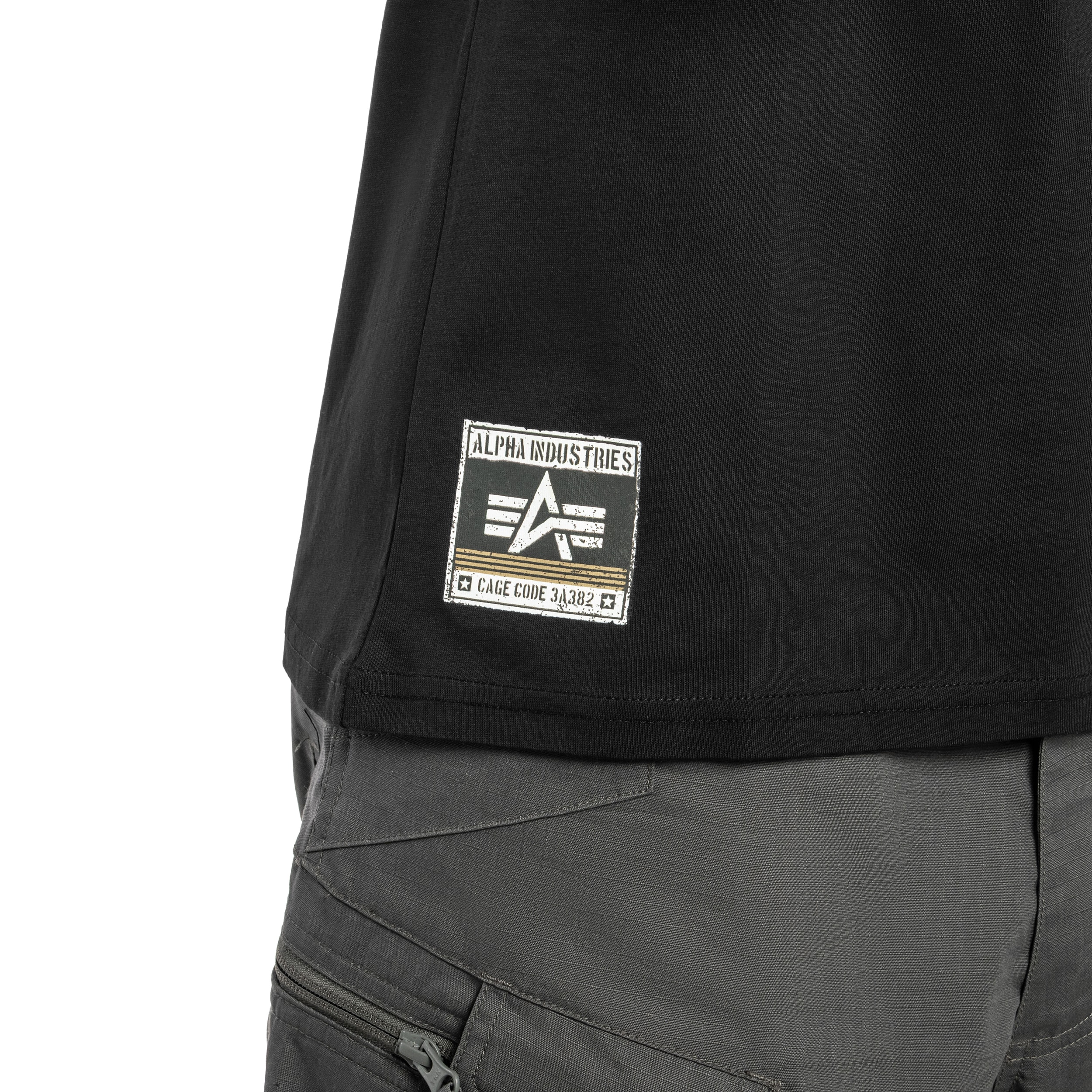 Alpha Industries - Backprint Vintage Panel T-Shirt - Black