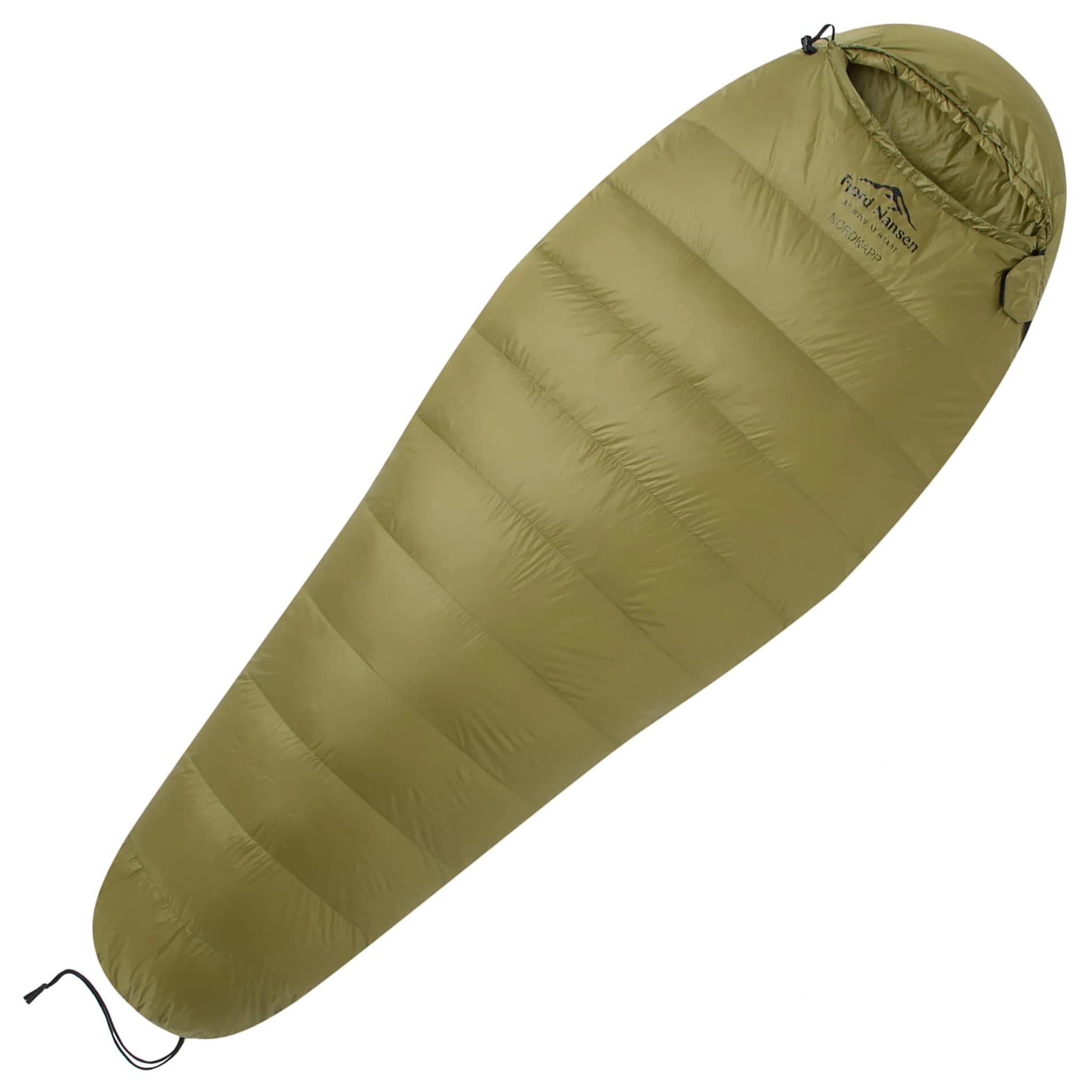 Fjord Nansen - NORDKAPP 200 MID Daunenschlafsack 570 g Links - Olive